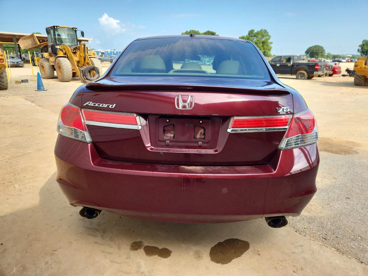 2012 Honda Accord Exl Maroon vin: 1HGCP3F85CA035401