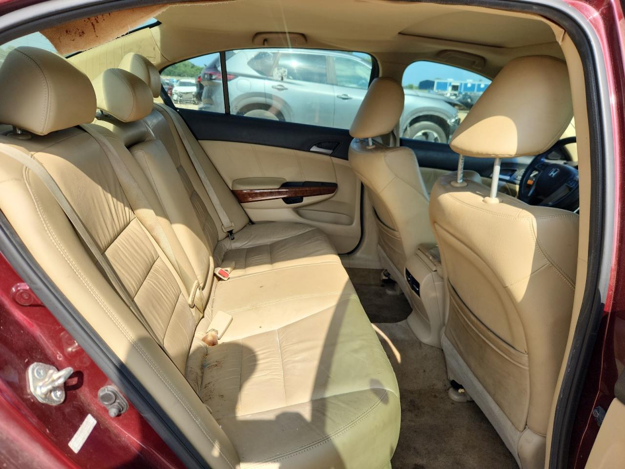 2012 Honda Accord Exl Maroon vin: 1HGCP3F85CA035401 Damage: Headlining, Broken, Replacement Required
