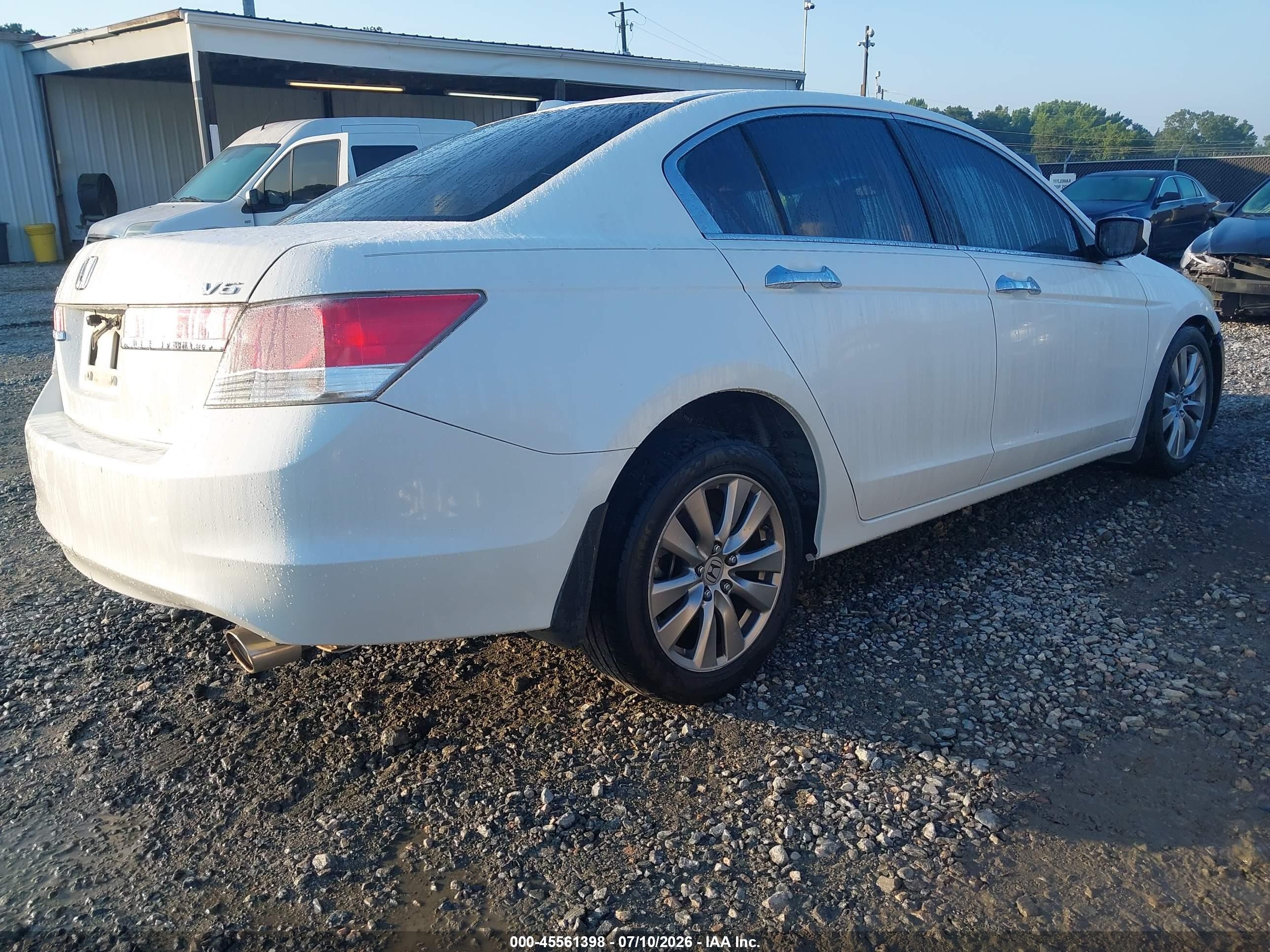 2012 Honda Accord 3.5 Ex-l White vin: 1HGCP3F85CA036354