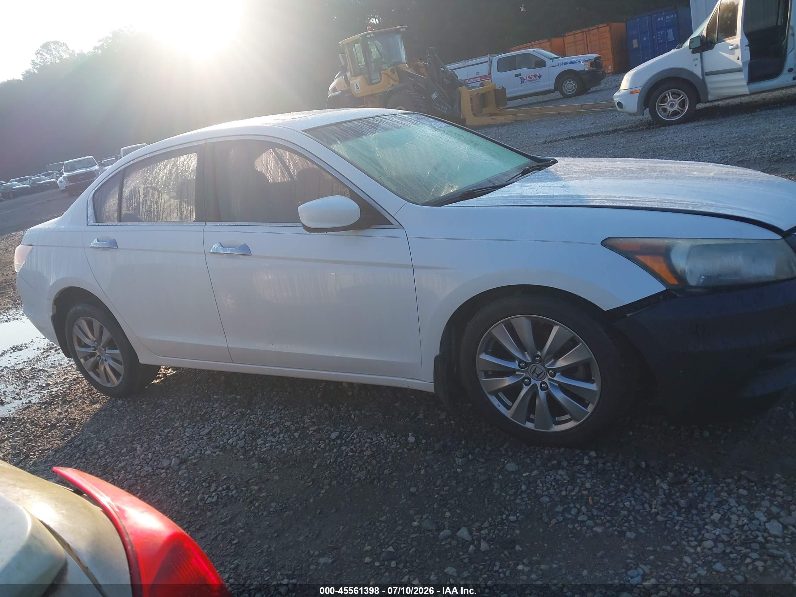 2012 Honda Accord 3.5 Ex-l White vin: 1HGCP3F85CA036354