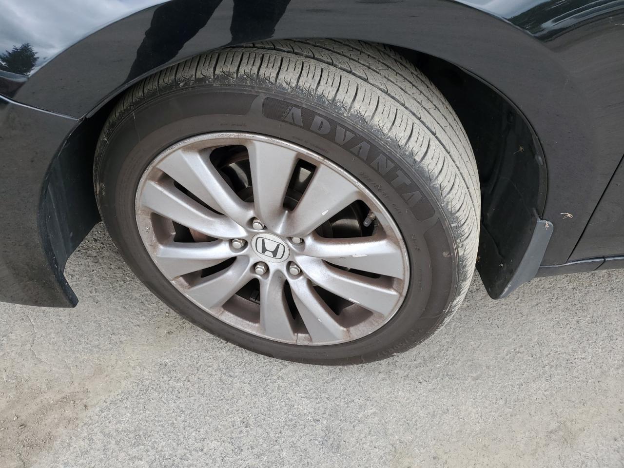 2012 Honda Accord Exl Black vin: 1HGCP3F85CA037987 Damage: Left Front Wheel, Curb Rash, > 12 Inches