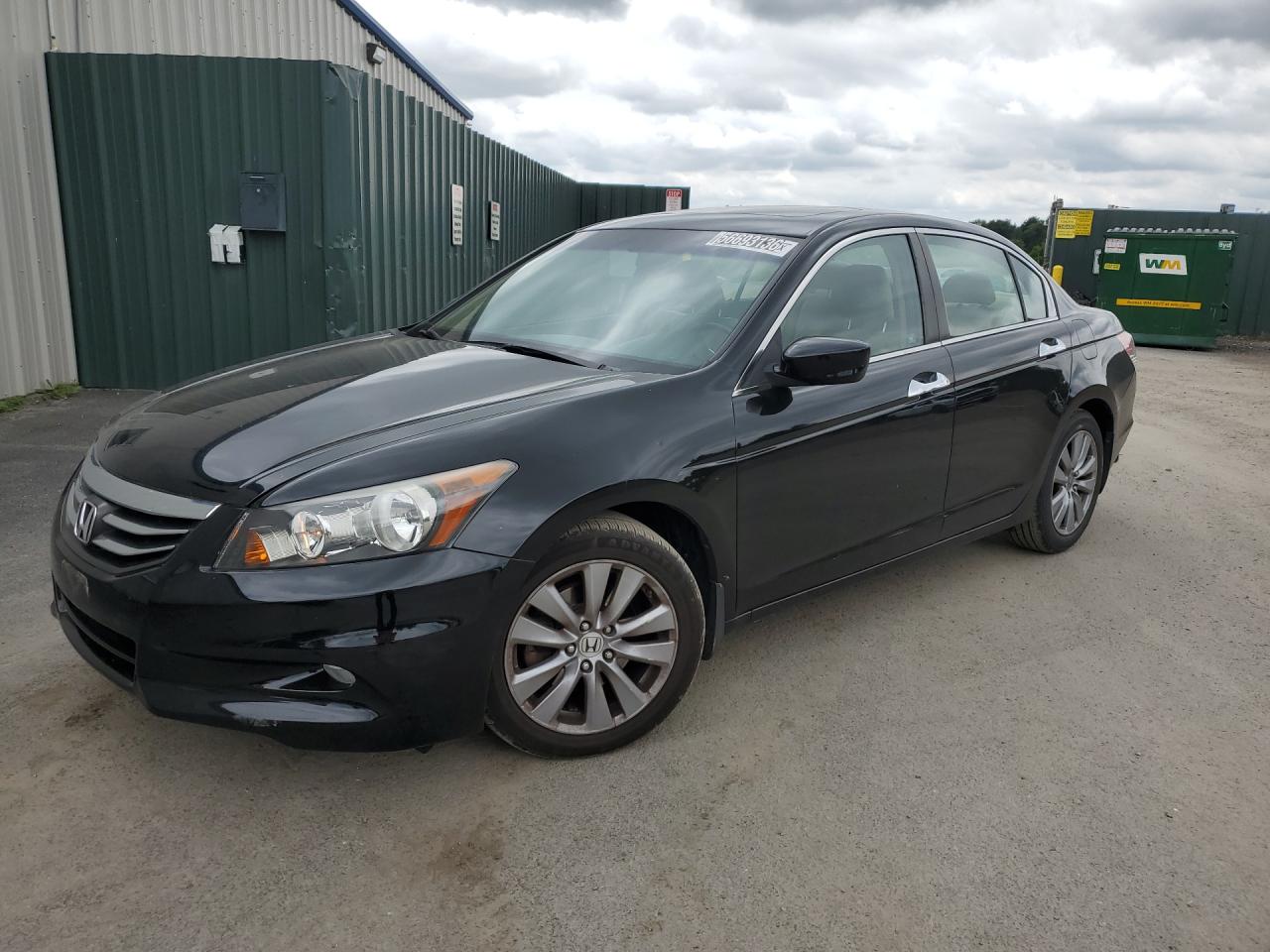 2012 Honda Accord Exl Black vin: 1HGCP3F85CA037987 Damage: Left Front Fender, Dent(S) W/ Paint Dmg, 3 To 4 Inches