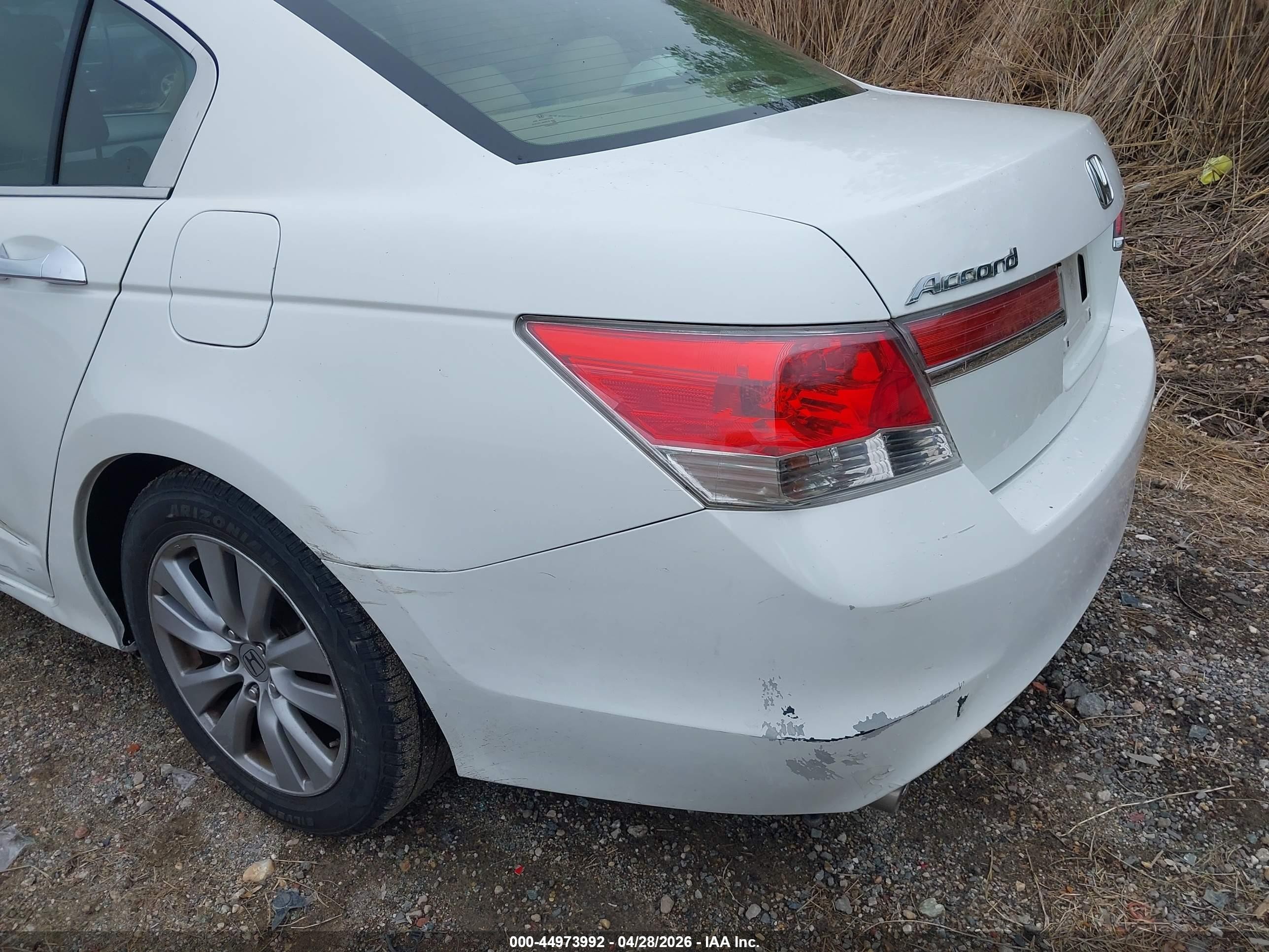 2012 Honda Accord 3.5 Ex-l White vin: 1HGCP3F85CA038248