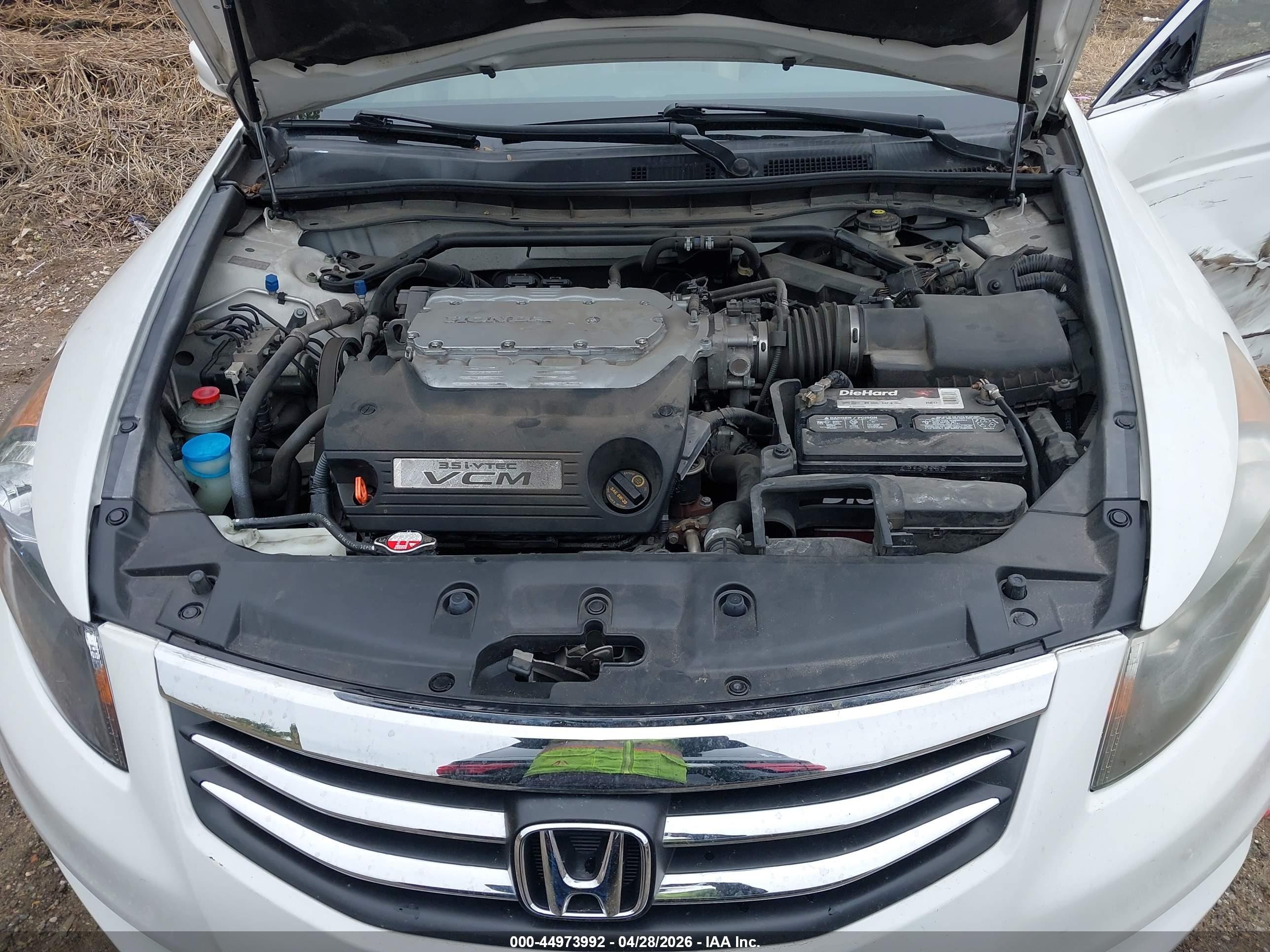 2012 Honda Accord 3.5 Ex-l White vin: 1HGCP3F85CA038248