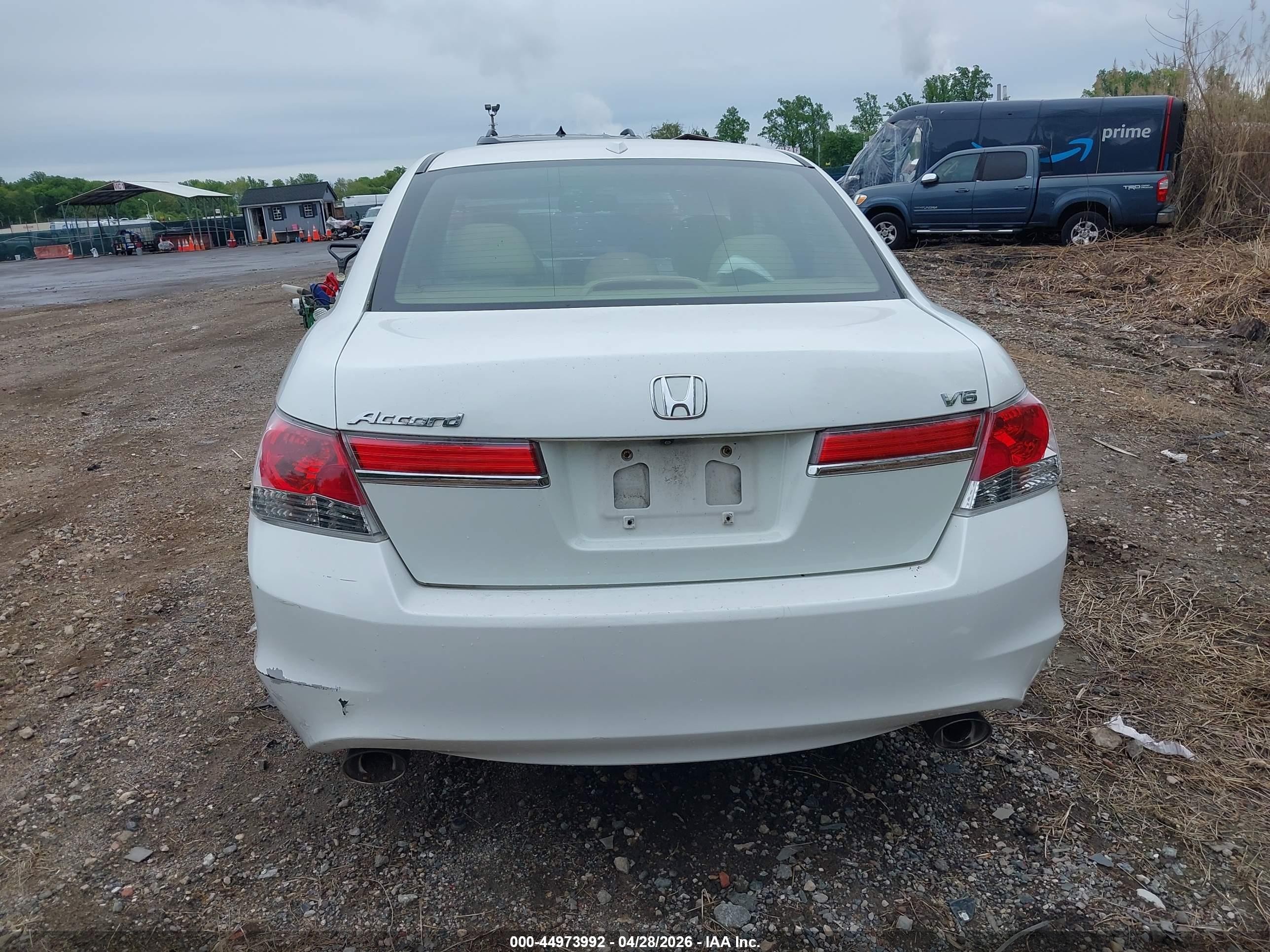 2012 Honda Accord 3.5 Ex-l White vin: 1HGCP3F85CA038248