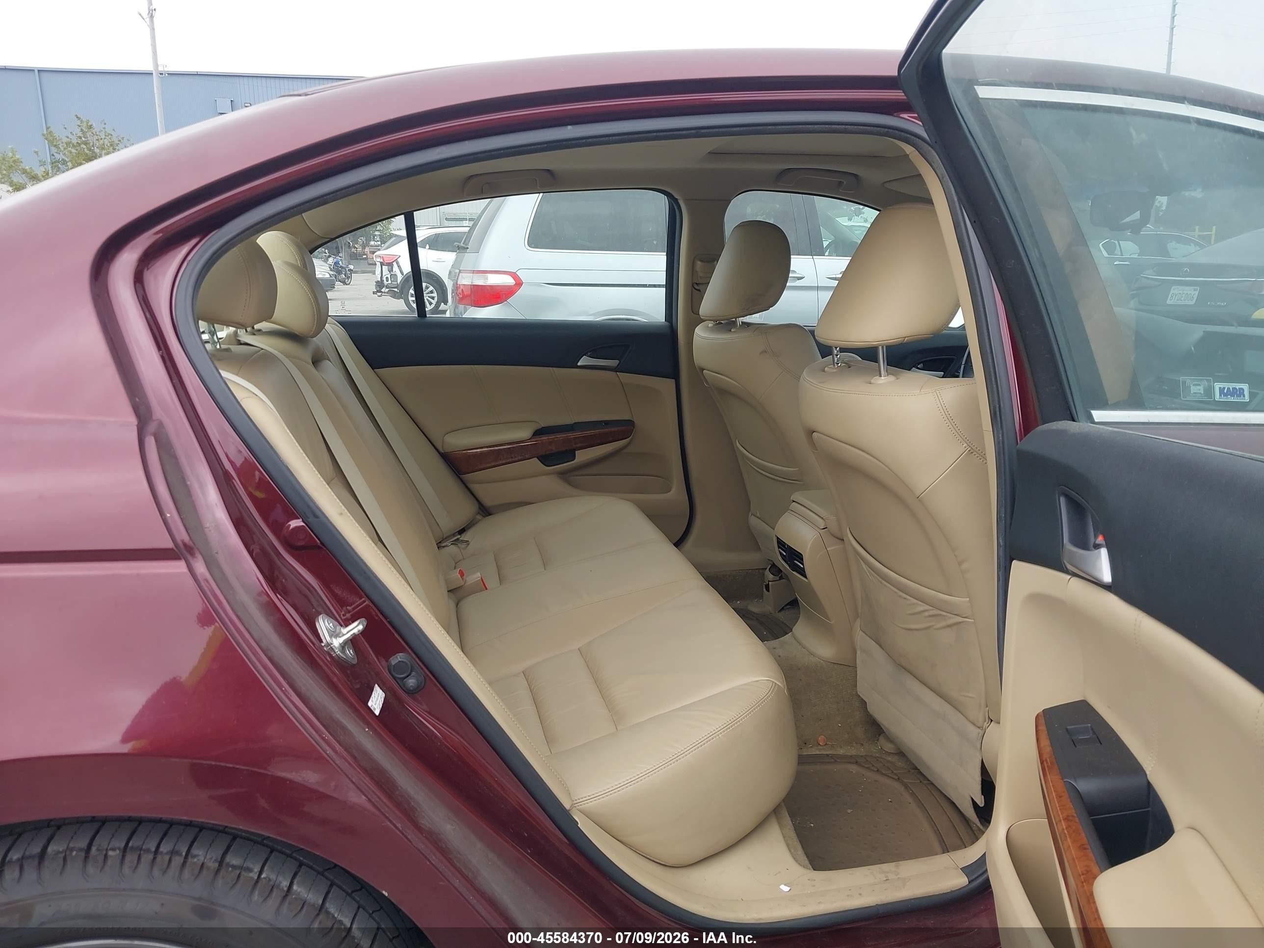 2012 Honda Accord 3.5 Ex-l Burgundy vin: 1HGCP3F85CA040209
