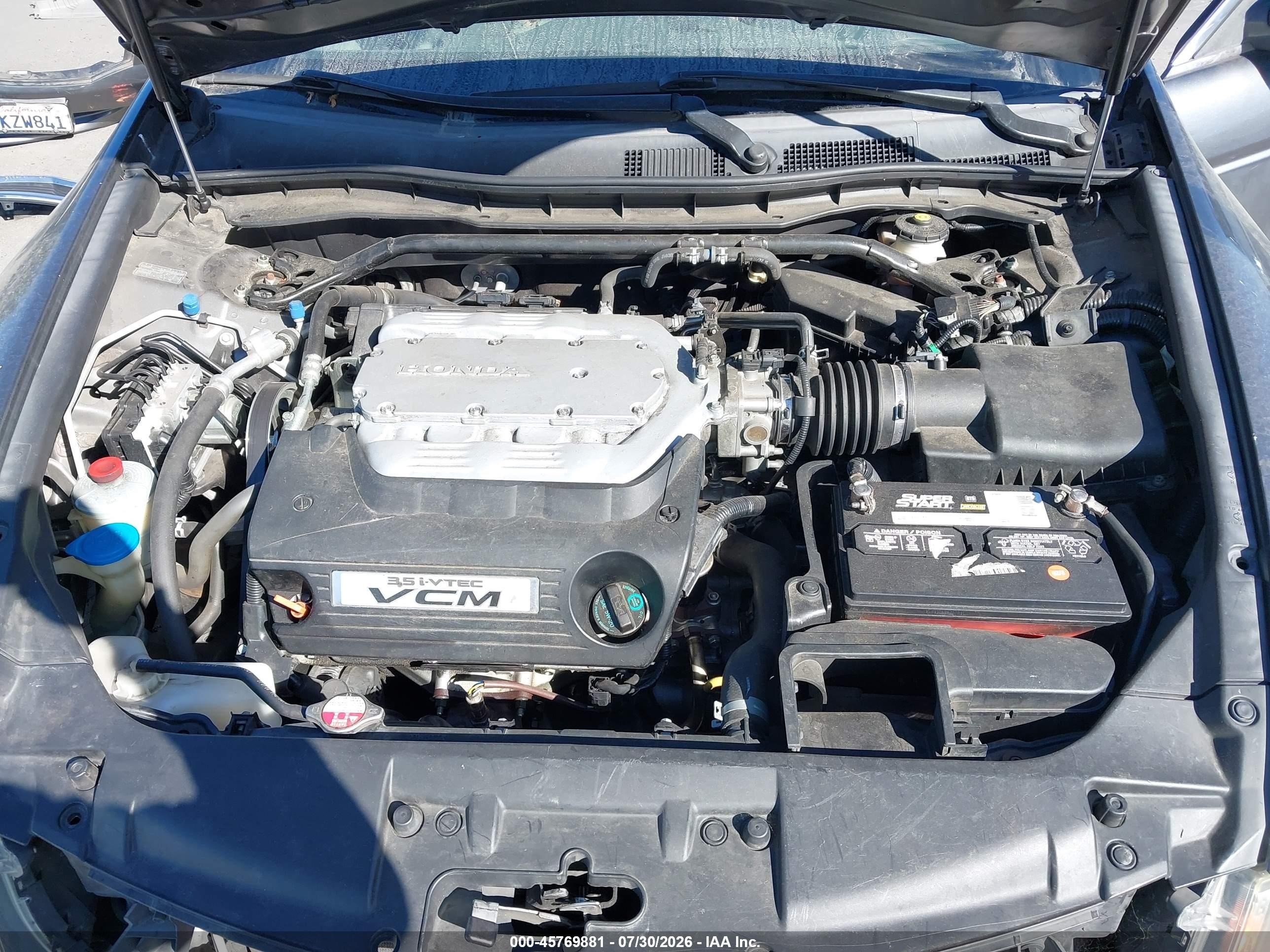 2010 Honda Accord 3.5 Ex-l Gray vin: 1HGCP3F86AA009967