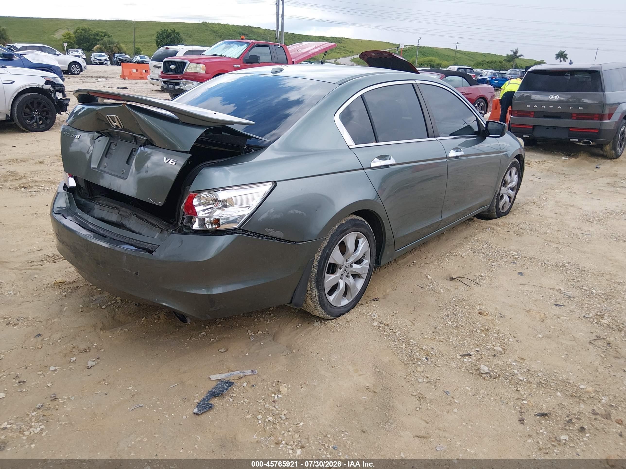 2010 Honda Accord 3.5 Ex-l Gray vin: 1HGCP3F86AA014392