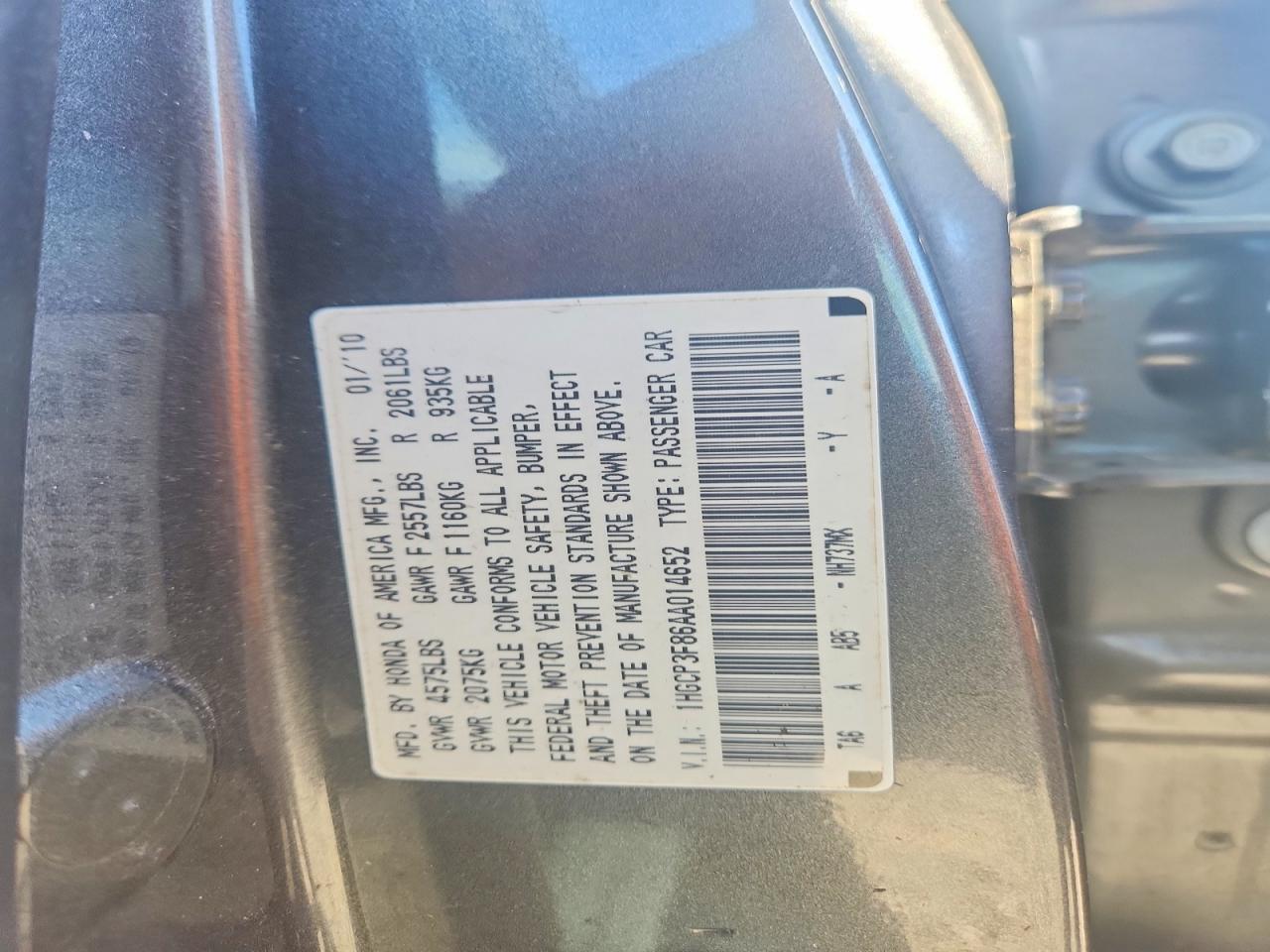 2010 Honda Accord Exl Silver vin: 1HGCP3F86AA014652