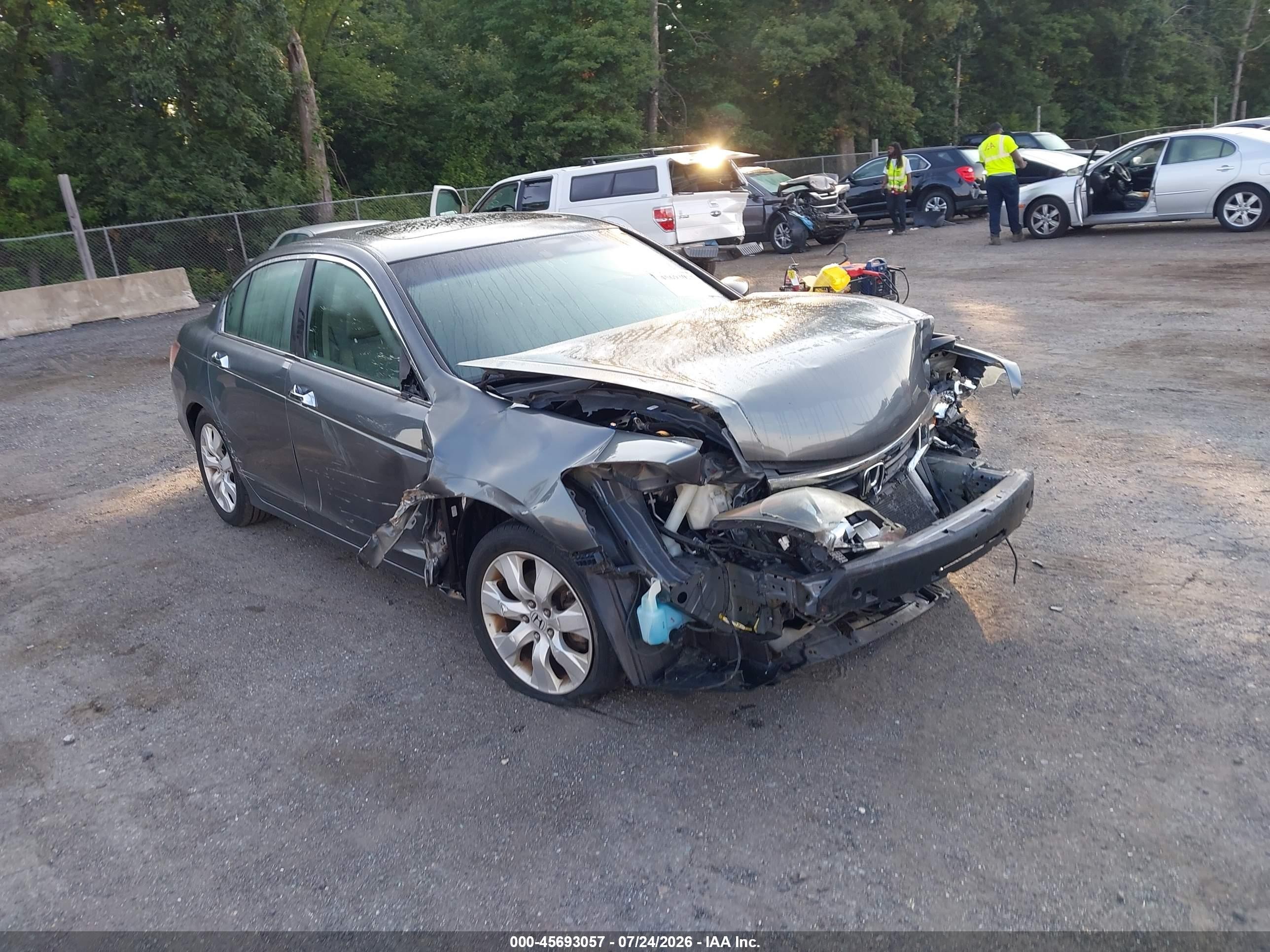 2010 Honda Accord 3.5 Ex-l Gray vin: 1HGCP3F86AA025747