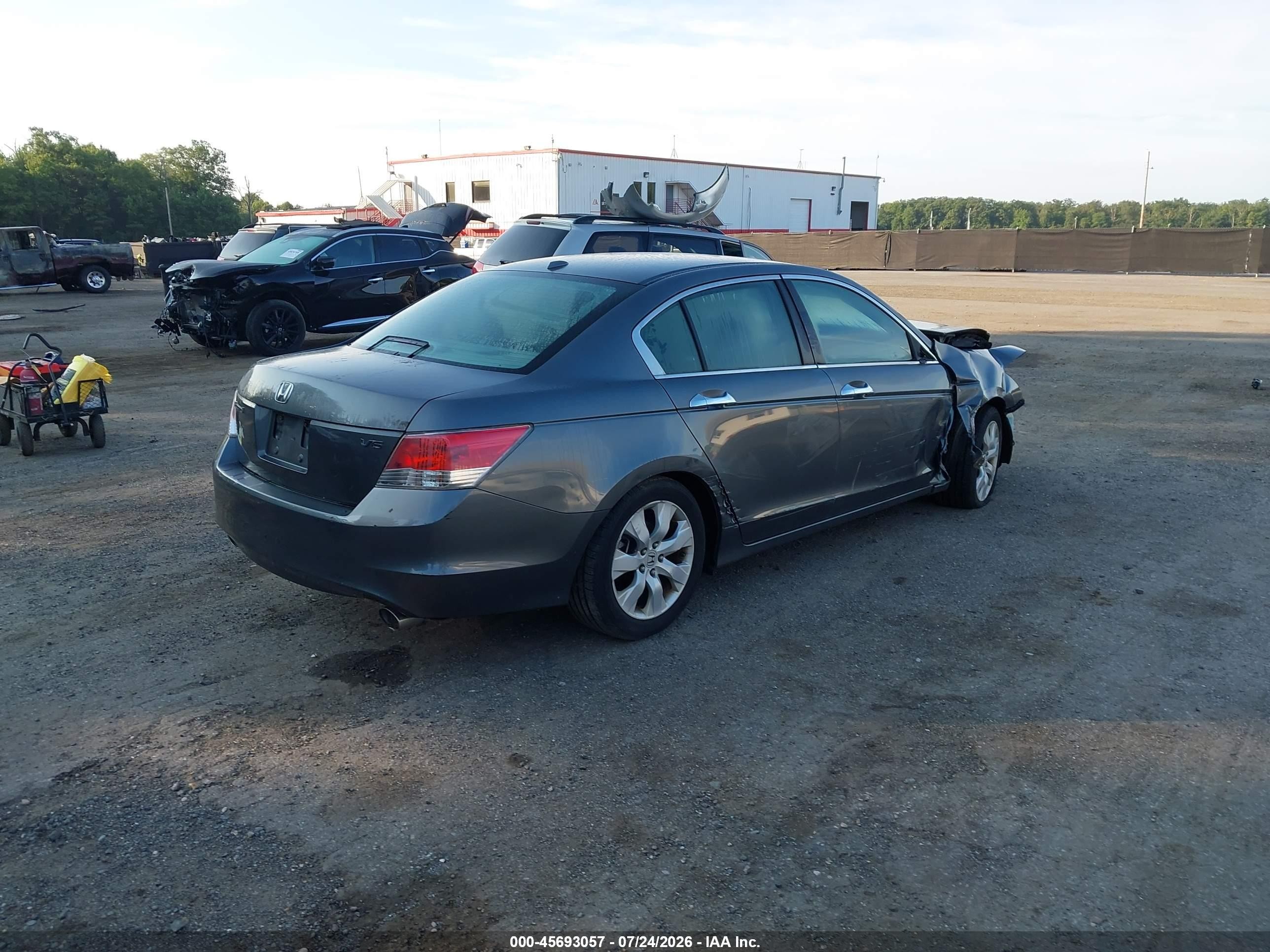2010 Honda Accord 3.5 Ex-l Gray vin: 1HGCP3F86AA025747