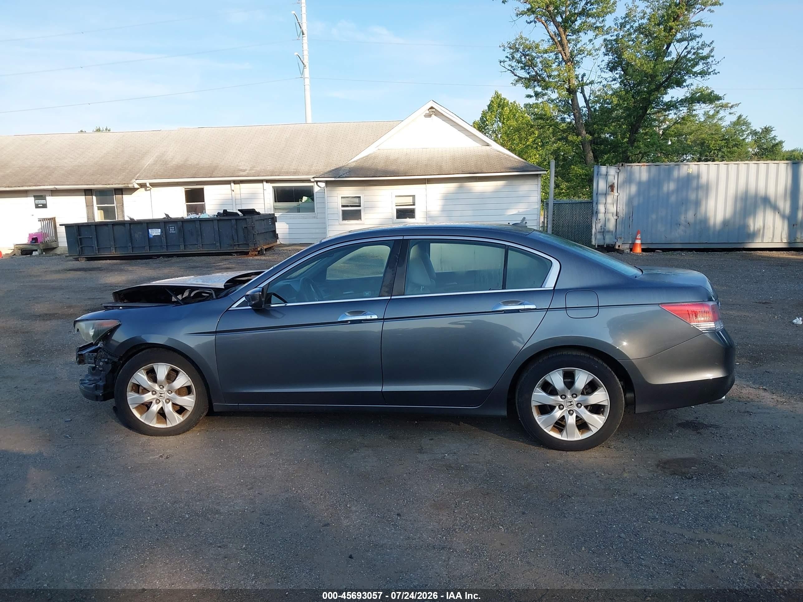 2010 Honda Accord 3.5 Ex-l Gray vin: 1HGCP3F86AA025747