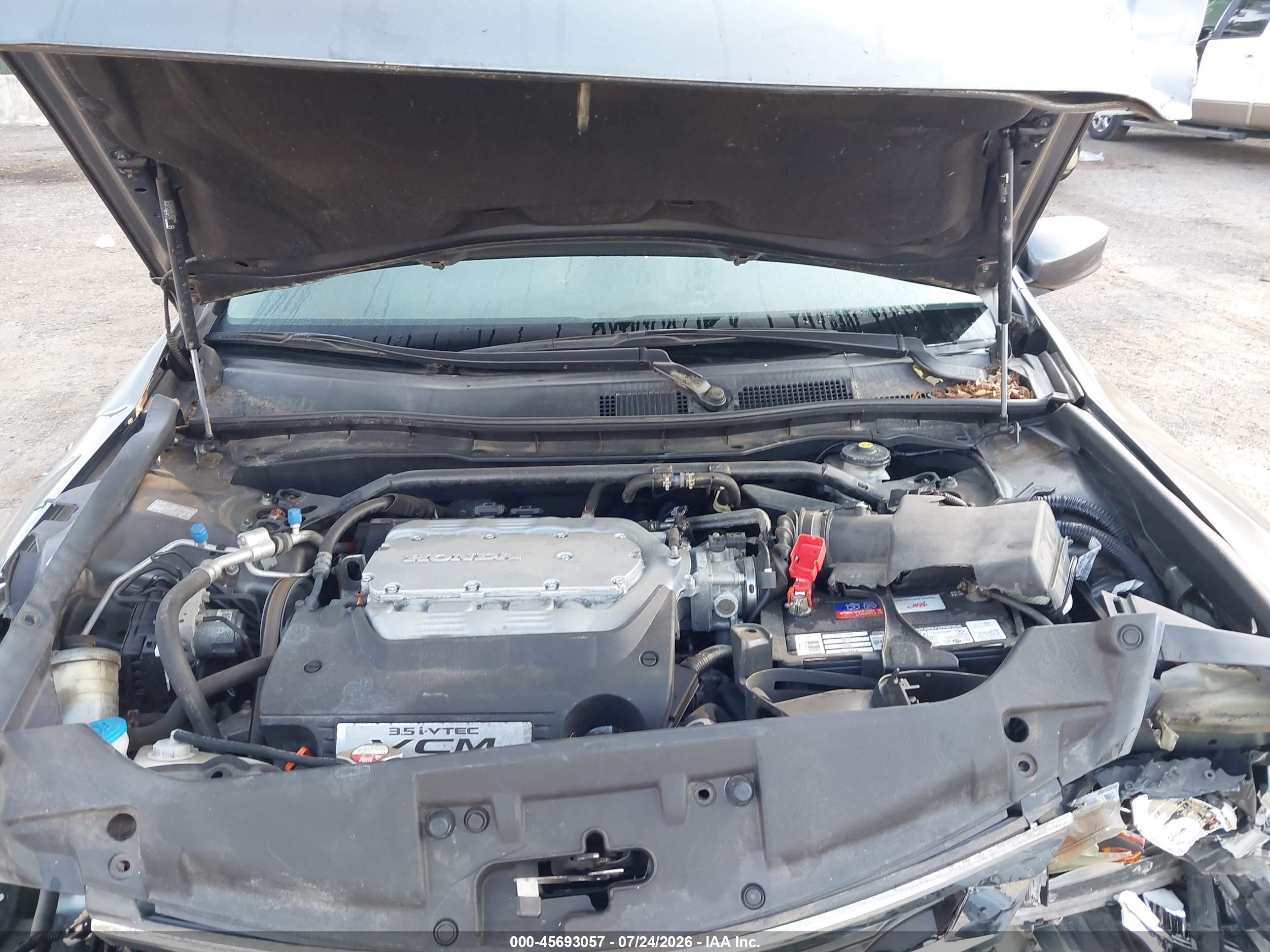 2010 Honda Accord 3.5 Ex-l Gray vin: 1HGCP3F86AA025747