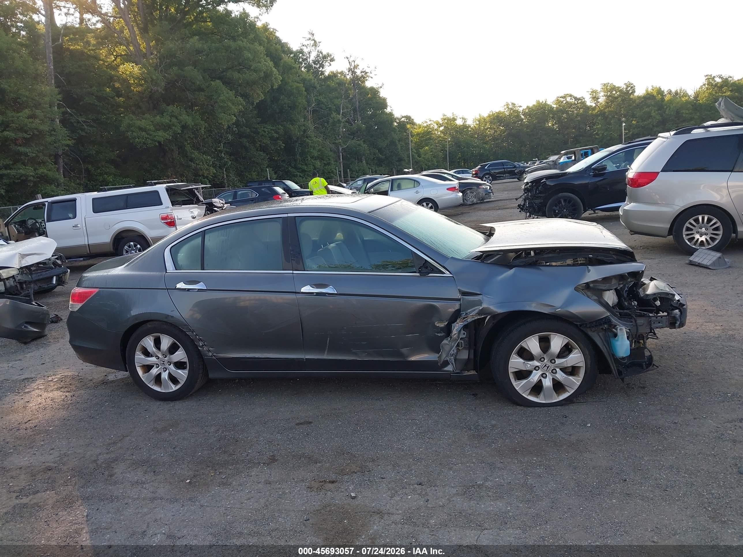 2010 Honda Accord 3.5 Ex-l Gray vin: 1HGCP3F86AA025747