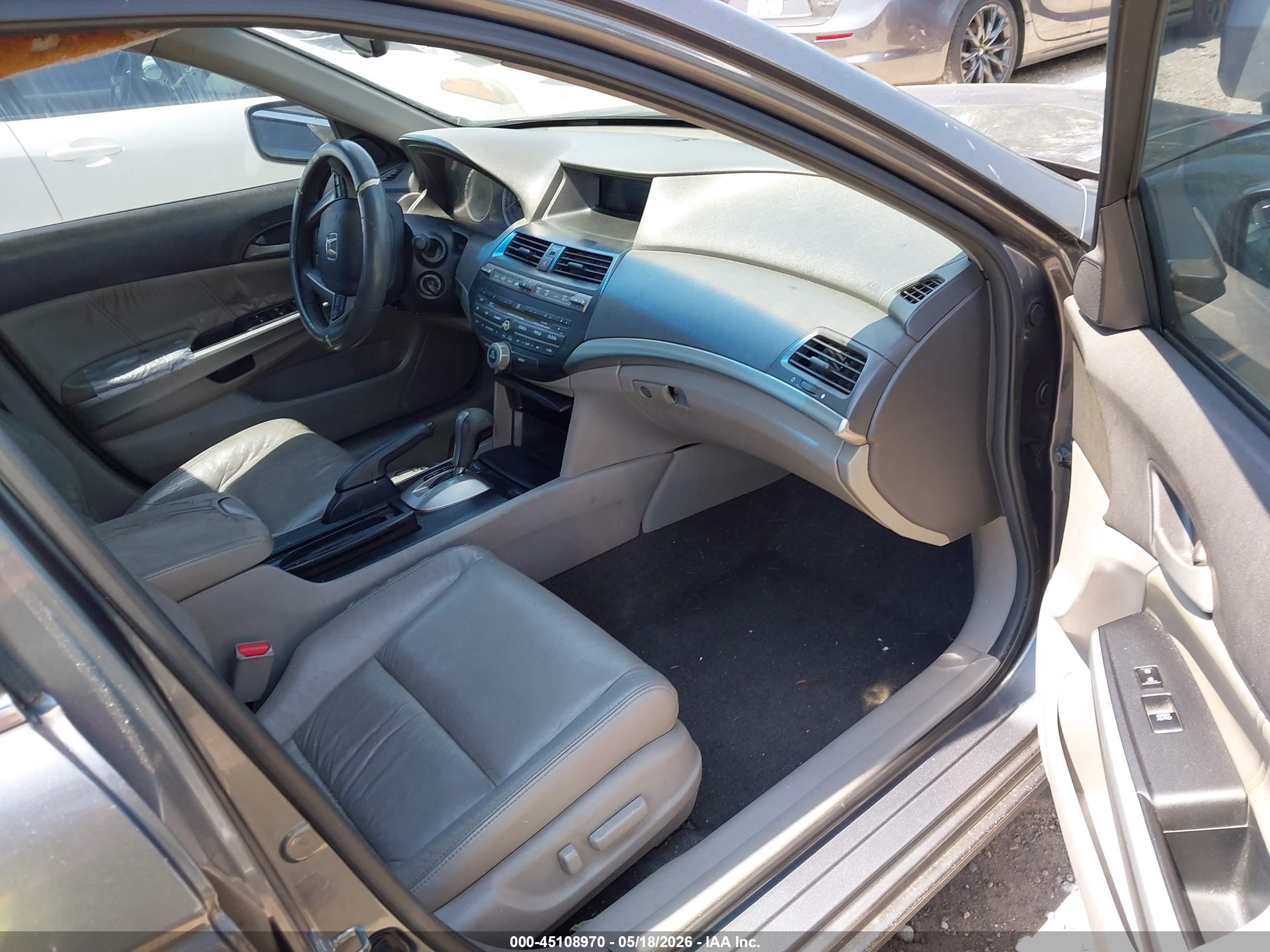 2010 Honda Accord 3.5 Ex-l Gray vin: 1HGCP3F86AA026168
