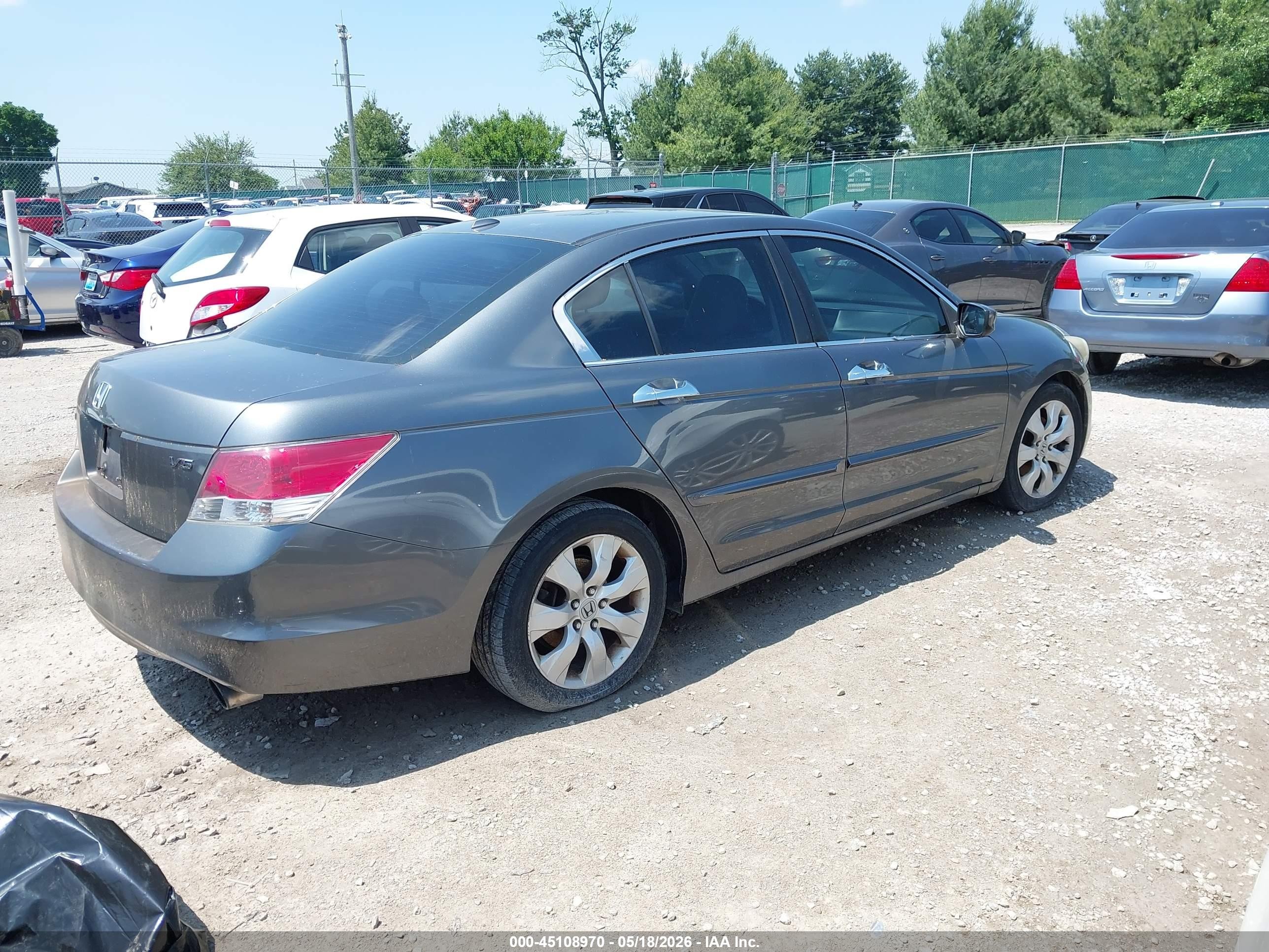 2010 Honda Accord 3.5 Ex-l Gray vin: 1HGCP3F86AA026168