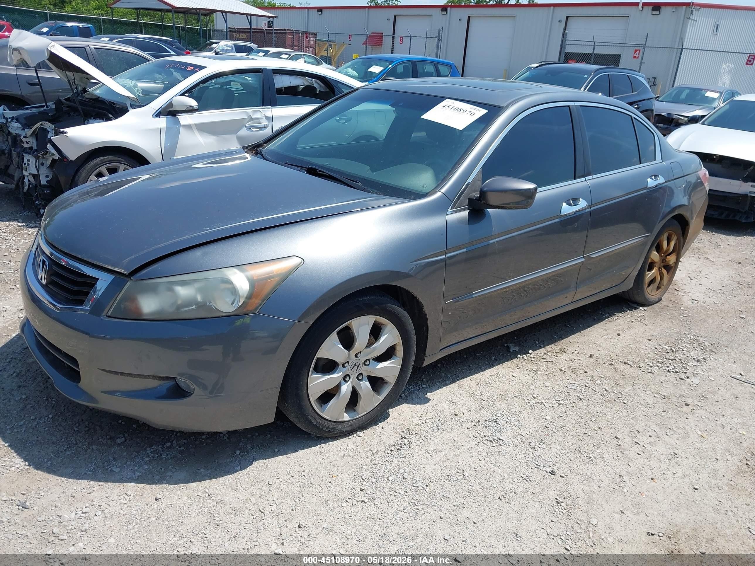 2010 Honda Accord 3.5 Ex-l Gray vin: 1HGCP3F86AA026168