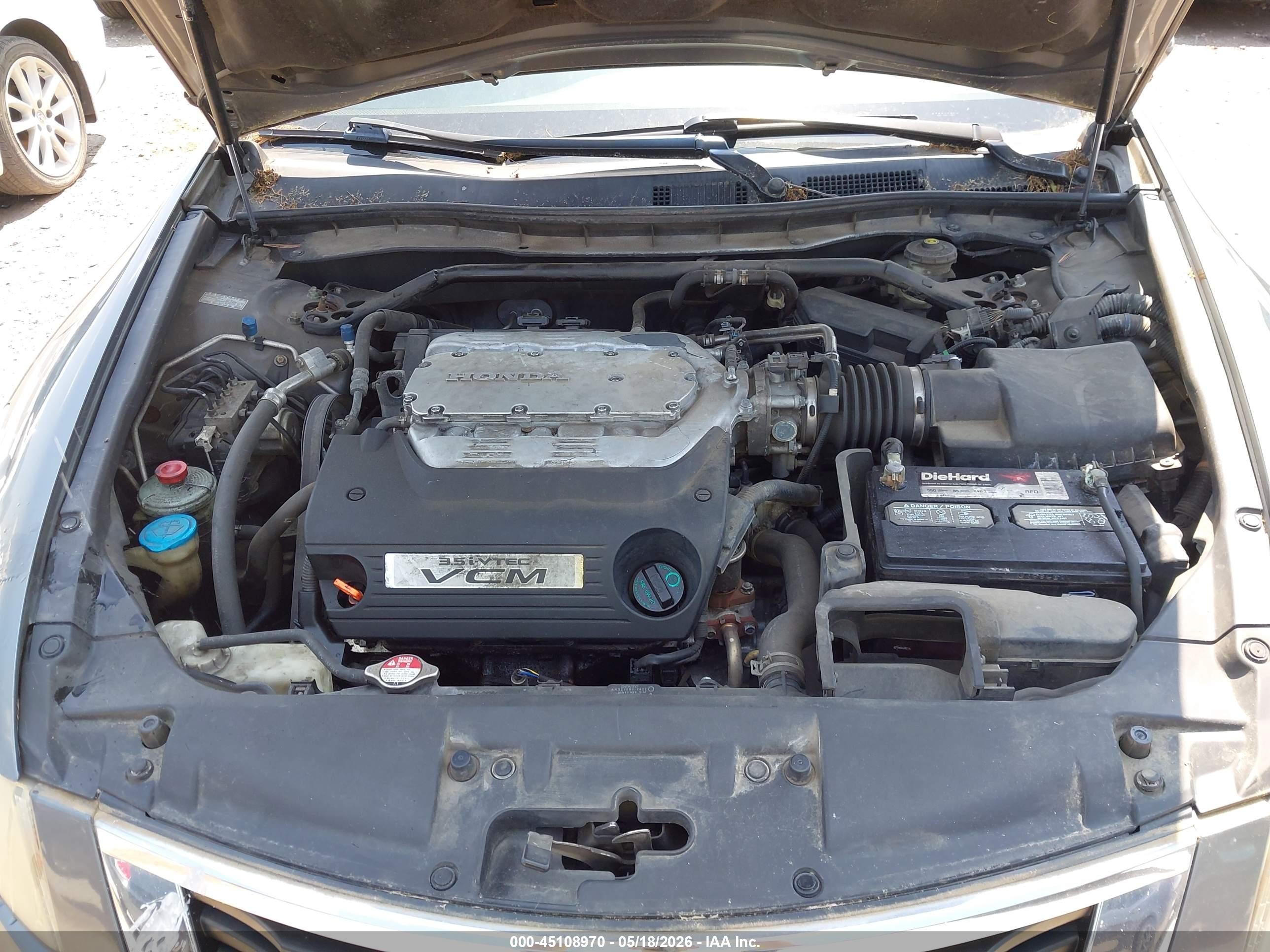 2010 Honda Accord 3.5 Ex-l Gray vin: 1HGCP3F86AA026168