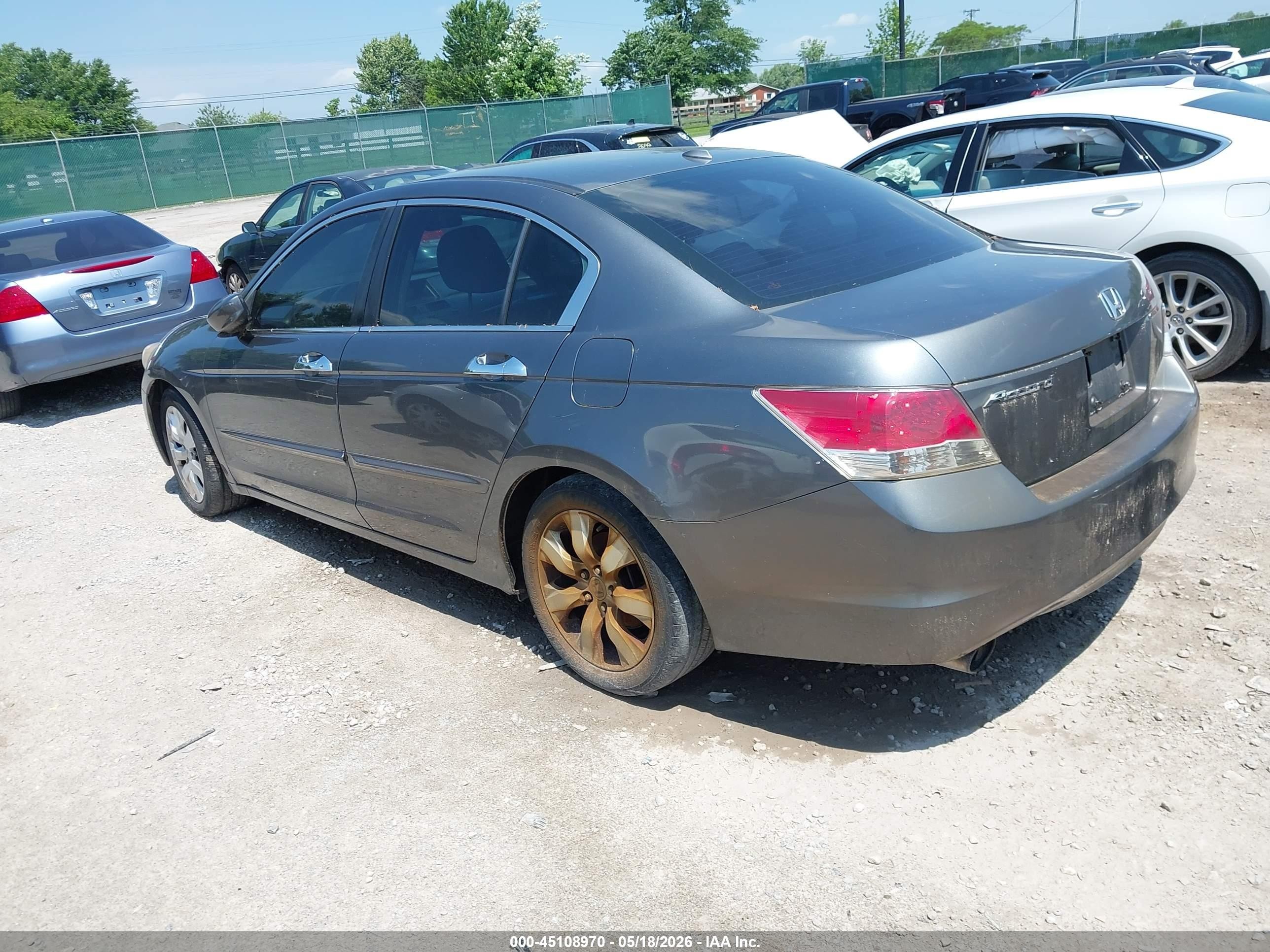 2010 Honda Accord 3.5 Ex-l Gray vin: 1HGCP3F86AA026168