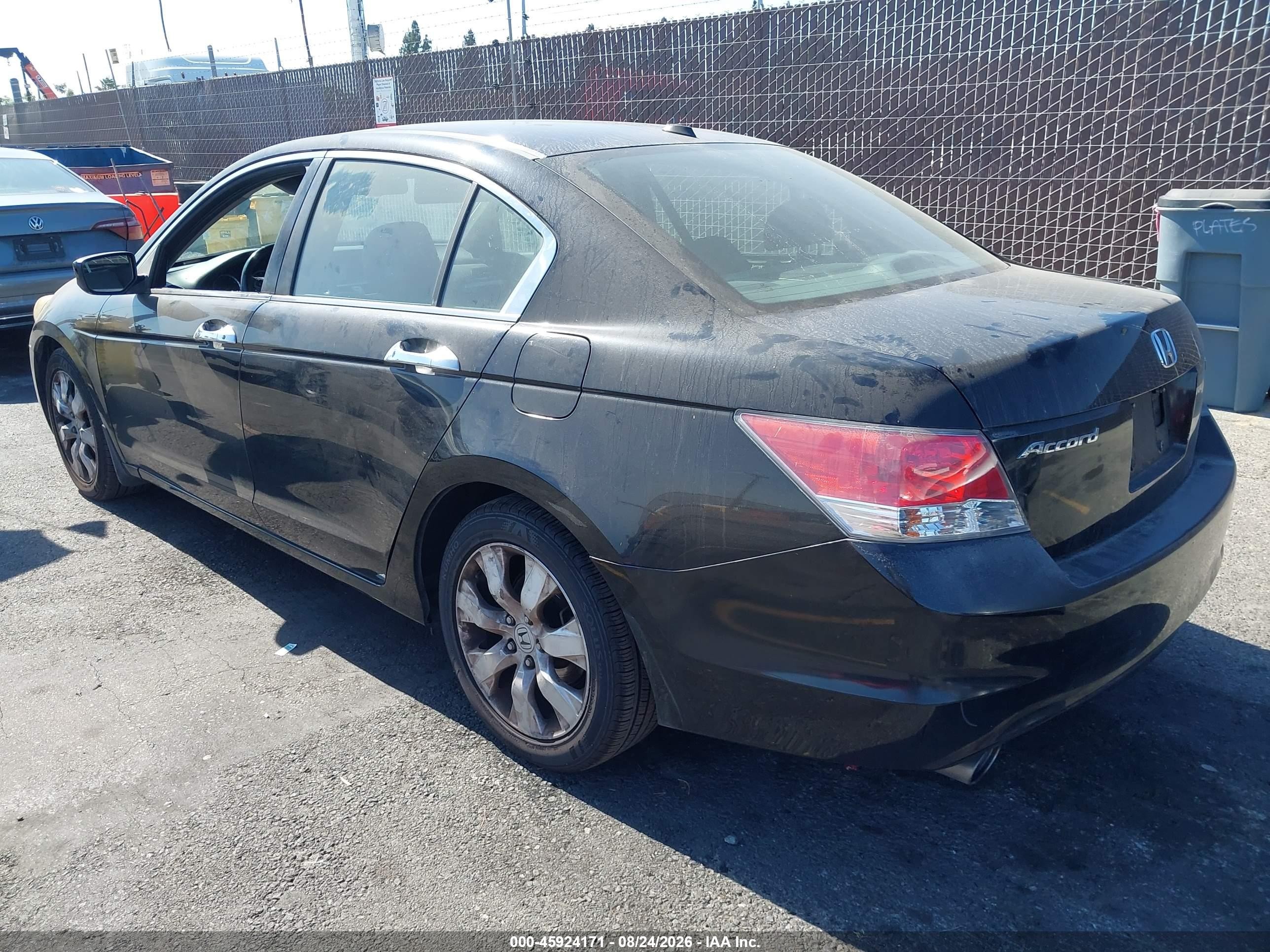 2010 Honda Accord 3.5 Ex-l Black vin: 1HGCP3F86AA029040
