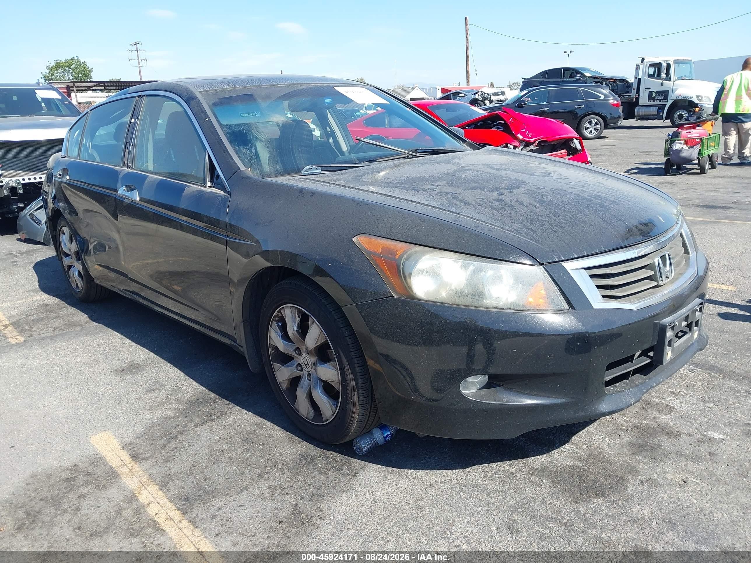 2010 Honda Accord 3.5 Ex-l Black vin: 1HGCP3F86AA029040