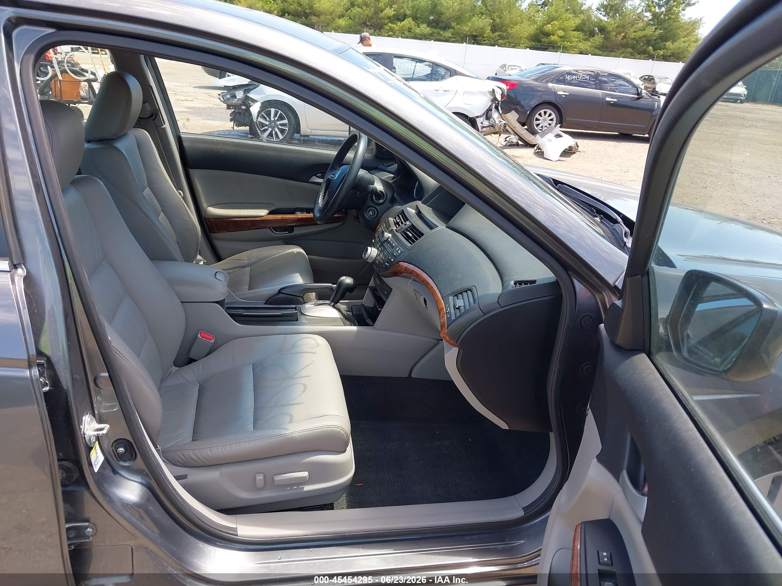 2011 Honda Accord 3.5 Ex-l Gray vin: 1HGCP3F86BA004334