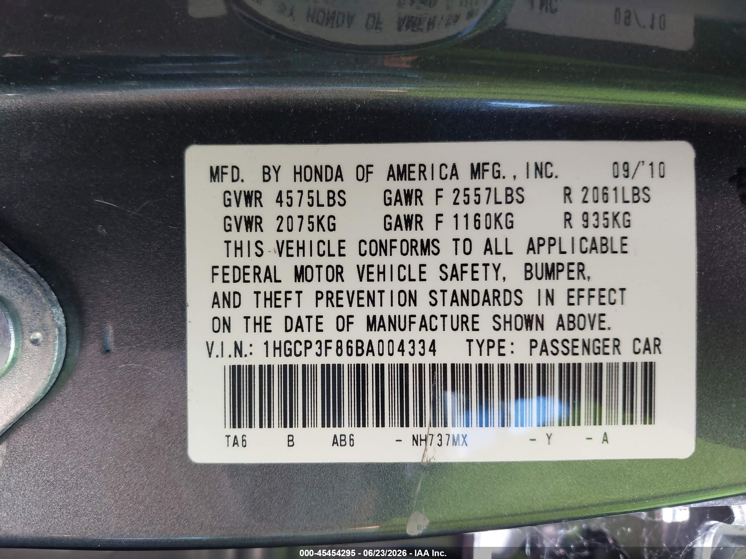 2011 Honda Accord 3.5 Ex-l Gray vin: 1HGCP3F86BA004334