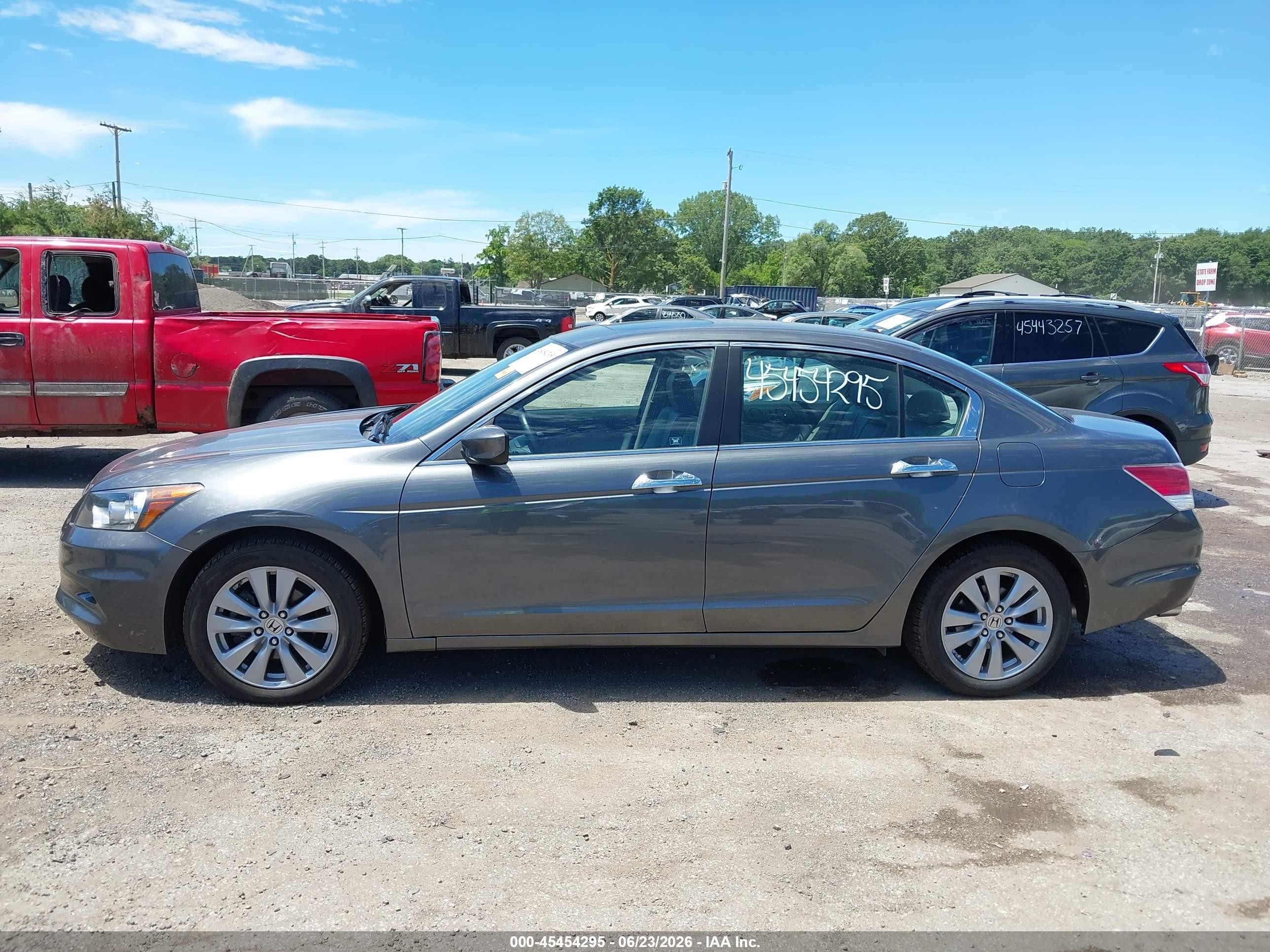 2011 Honda Accord 3.5 Ex-l Gray vin: 1HGCP3F86BA004334