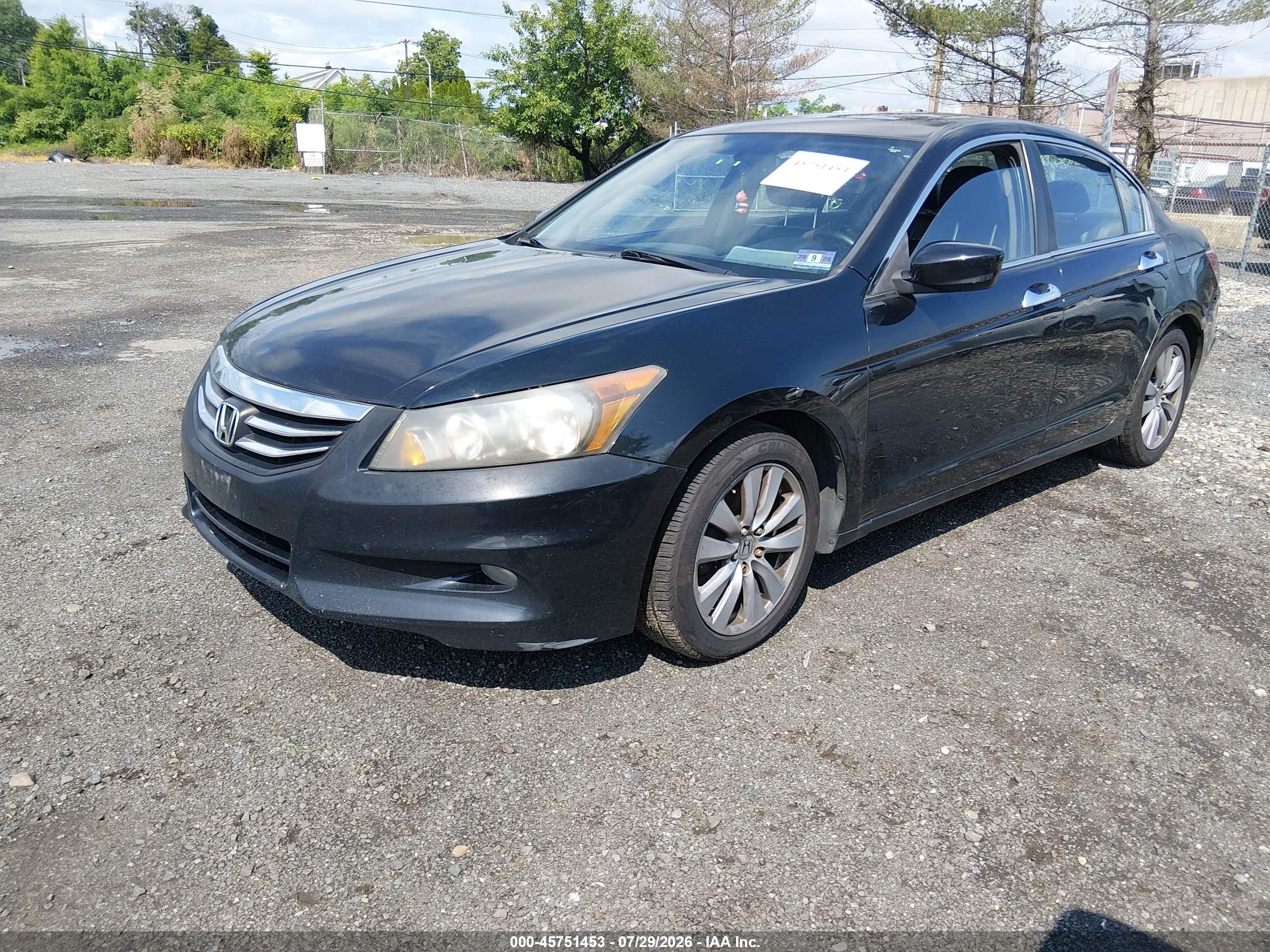 2011 Honda Accord 3.5 Ex-l Черный vin: 1HGCP3F86BA007735