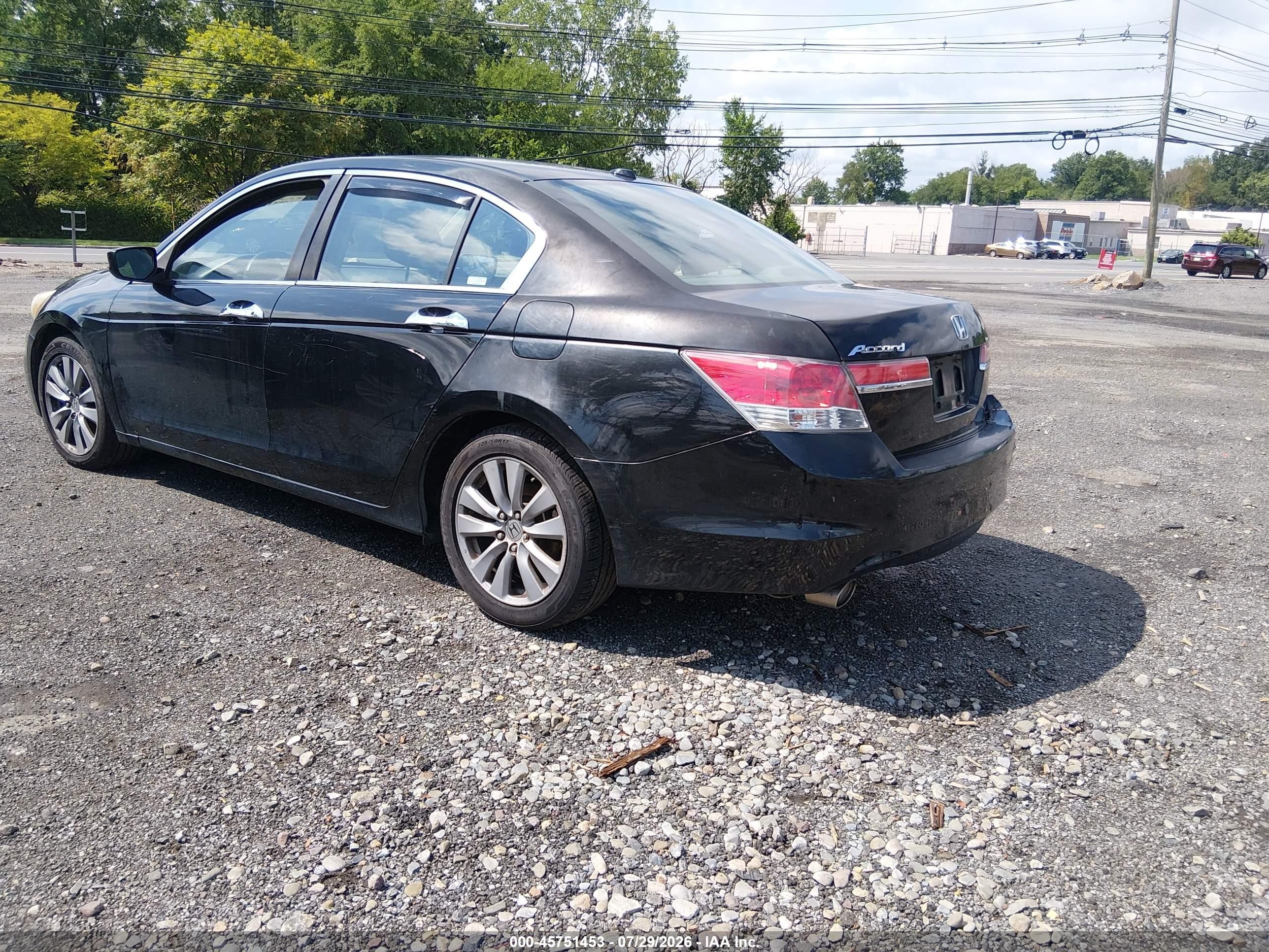 2011 Honda Accord 3.5 Ex-l Черный vin: 1HGCP3F86BA007735