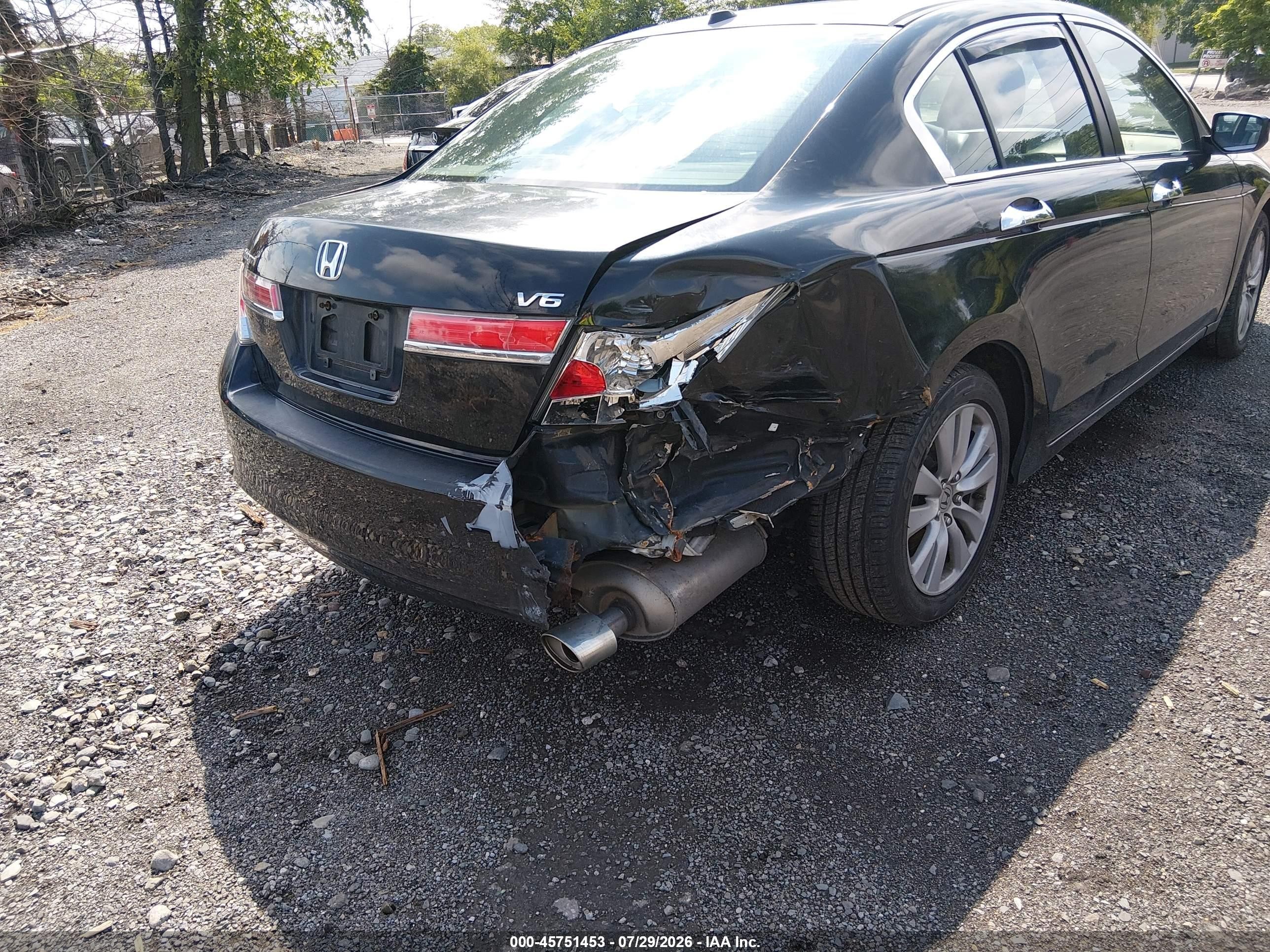 2011 Honda Accord 3.5 Ex-l Черный vin: 1HGCP3F86BA007735