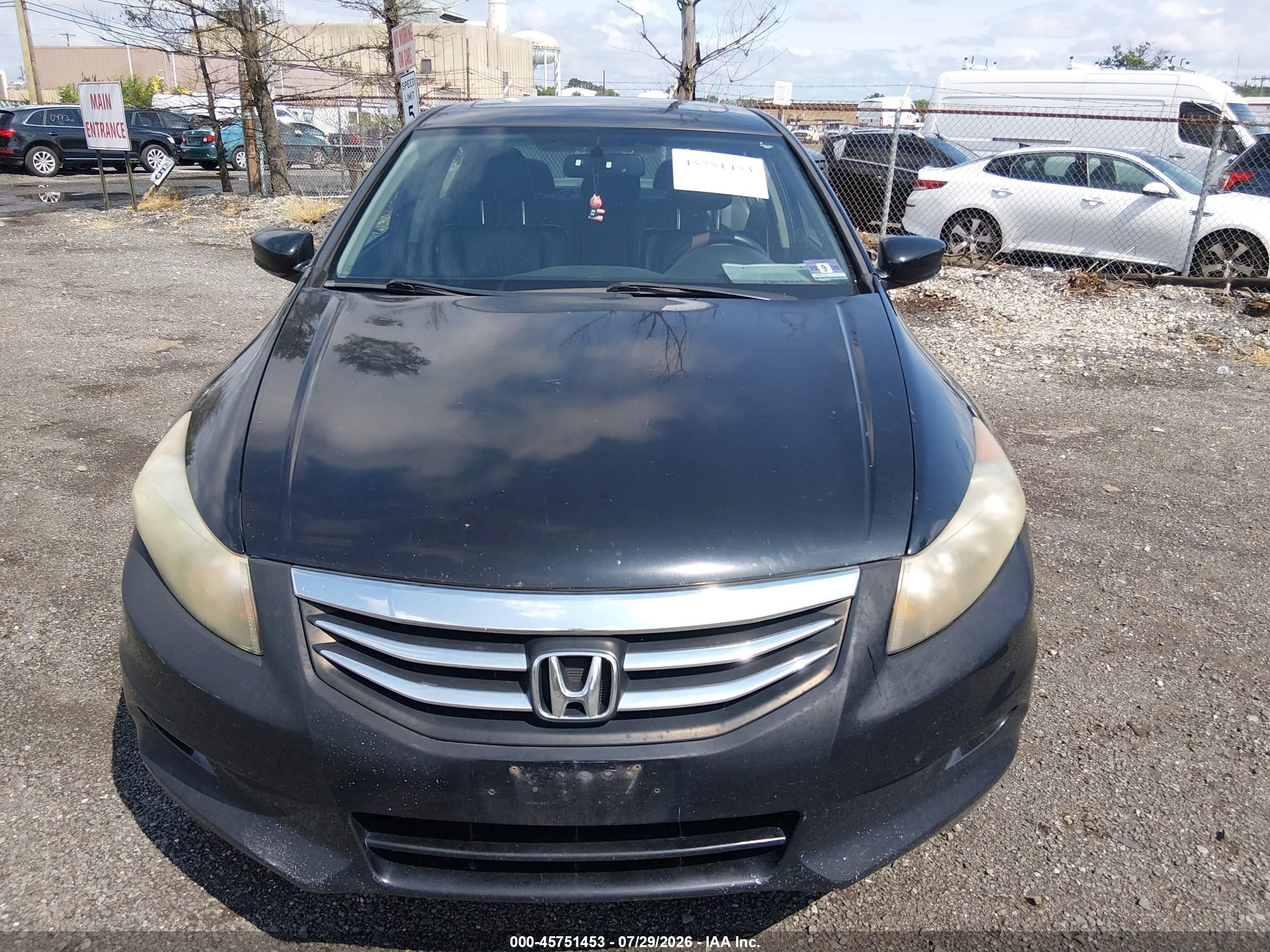 2011 Honda Accord 3.5 Ex-l Черный vin: 1HGCP3F86BA007735