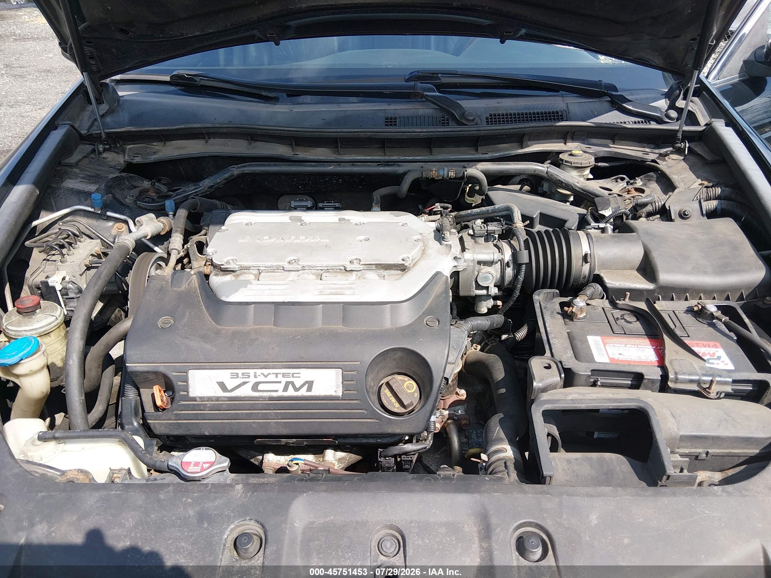2011 Honda Accord 3.5 Ex-l Черный vin: 1HGCP3F86BA007735