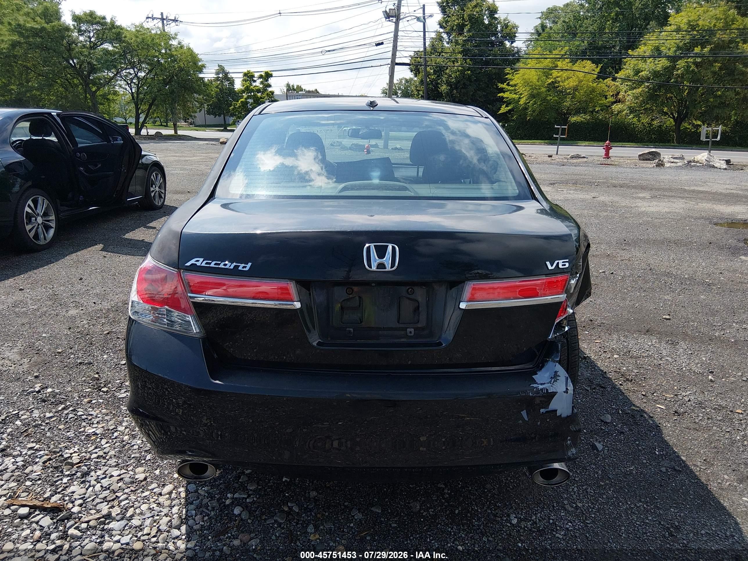 2011 Honda Accord 3.5 Ex-l Черный vin: 1HGCP3F86BA007735