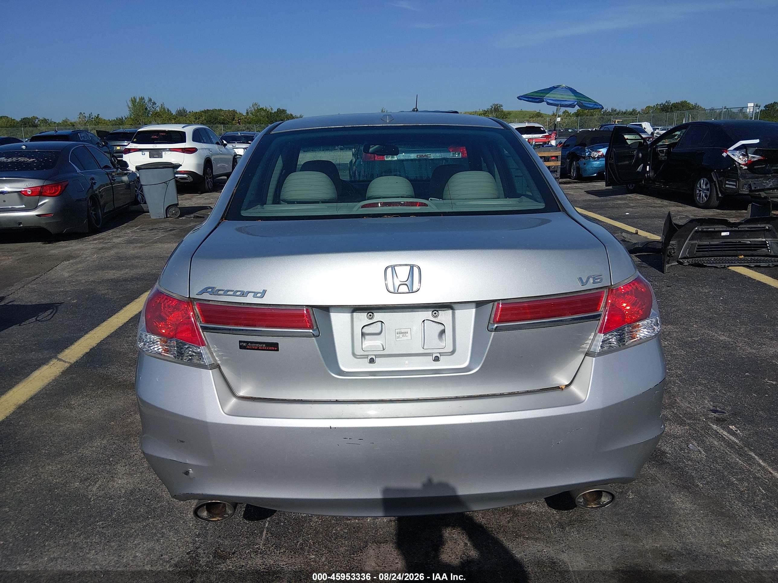2011 Honda Accord 3.5 Ex-l Серебряный vin: 1HGCP3F86BA016595