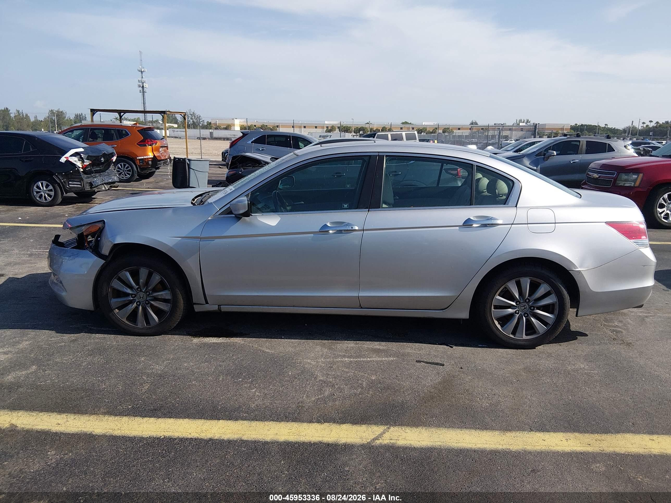 2011 Honda Accord 3.5 Ex-l Серебряный vin: 1HGCP3F86BA016595