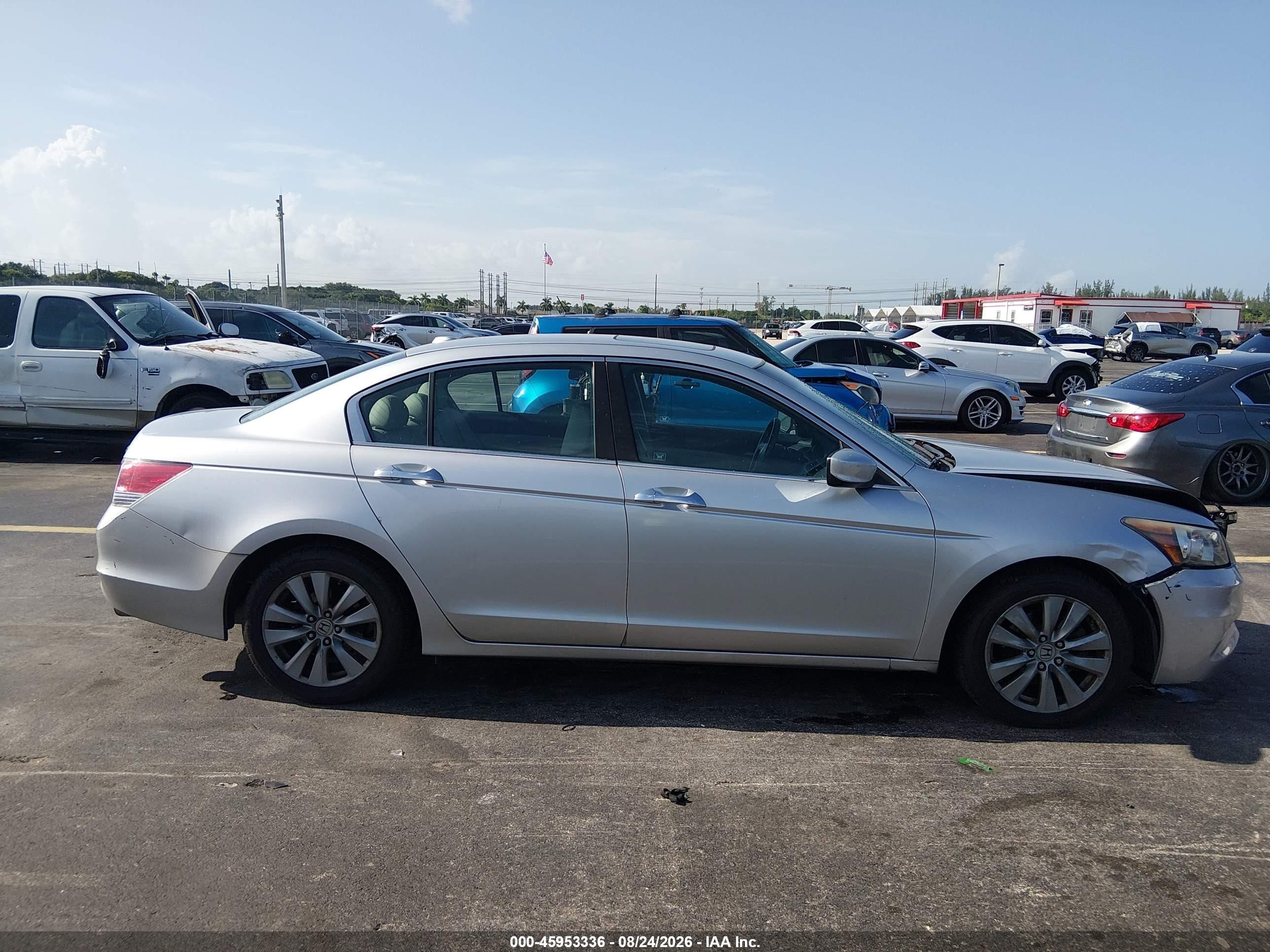 2011 Honda Accord 3.5 Ex-l Серебряный vin: 1HGCP3F86BA016595