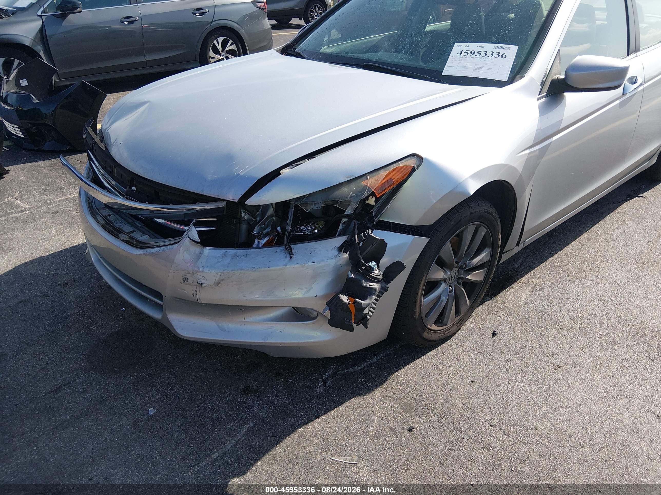 2011 Honda Accord 3.5 Ex-l Серебряный vin: 1HGCP3F86BA016595