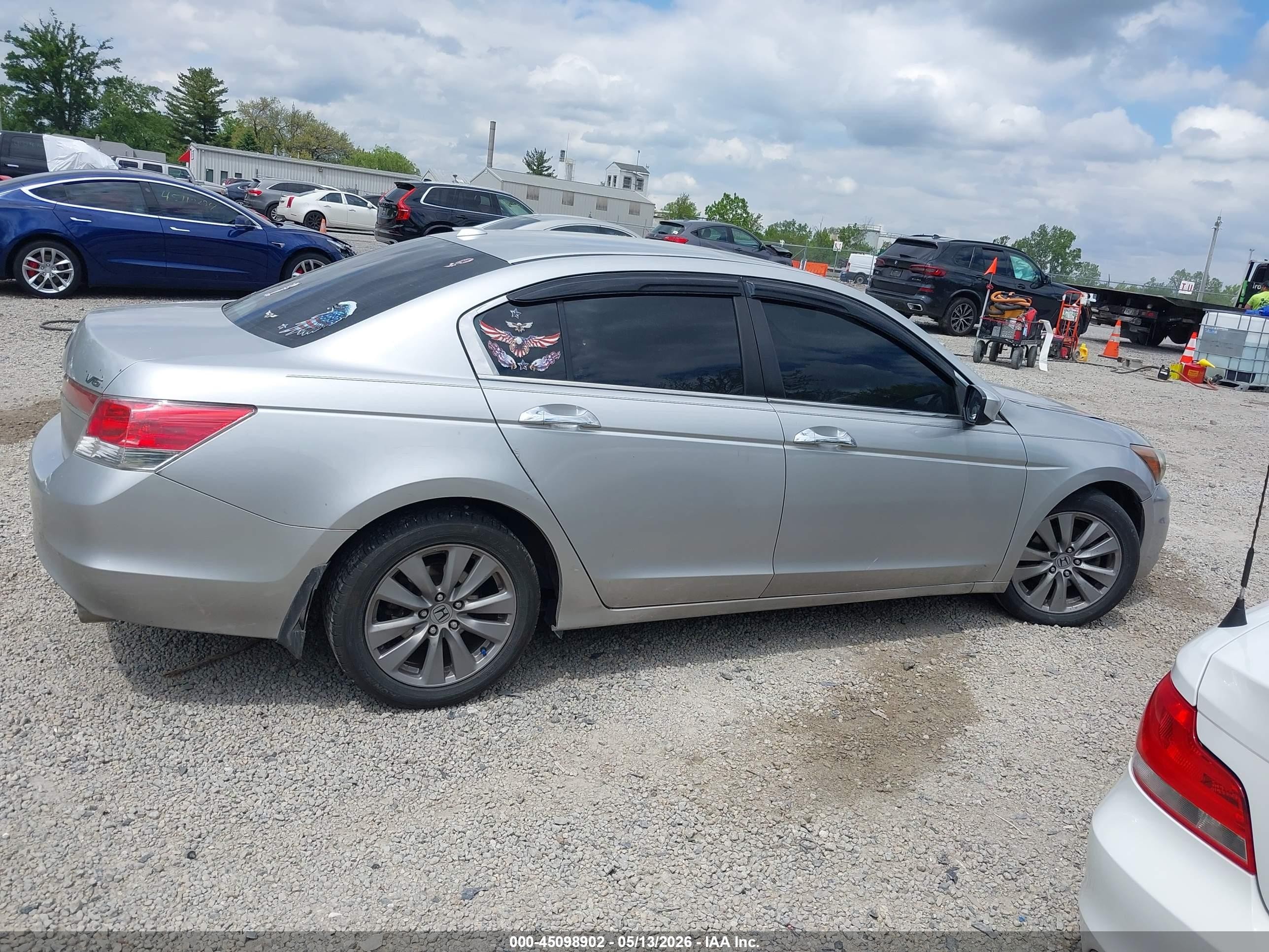 2011 Honda Accord 3.5 Ex-l Silver vin: 1HGCP3F86BA021165
