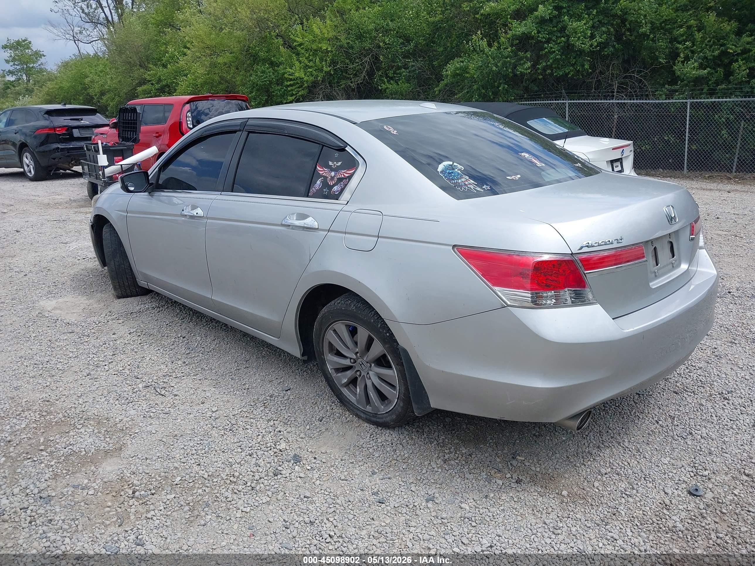 2011 Honda Accord 3.5 Ex-l Silver vin: 1HGCP3F86BA021165