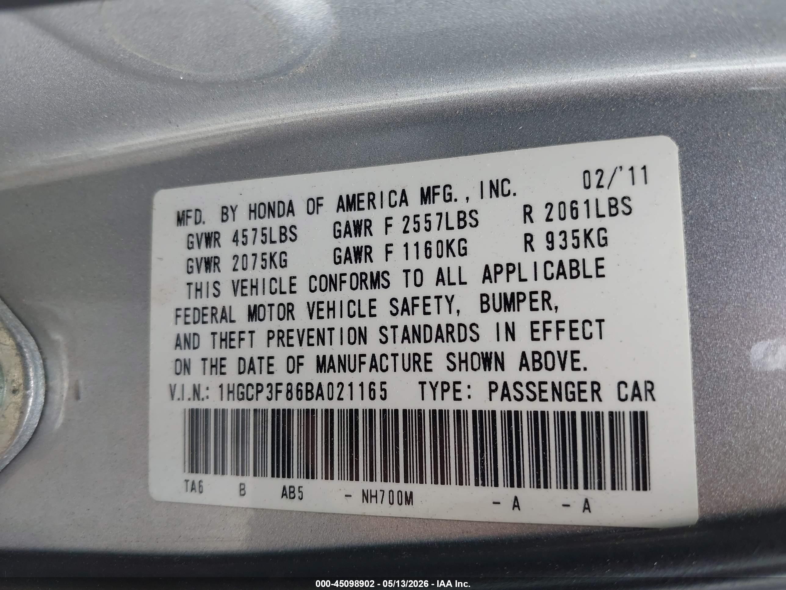 2011 Honda Accord 3.5 Ex-l Silver vin: 1HGCP3F86BA021165