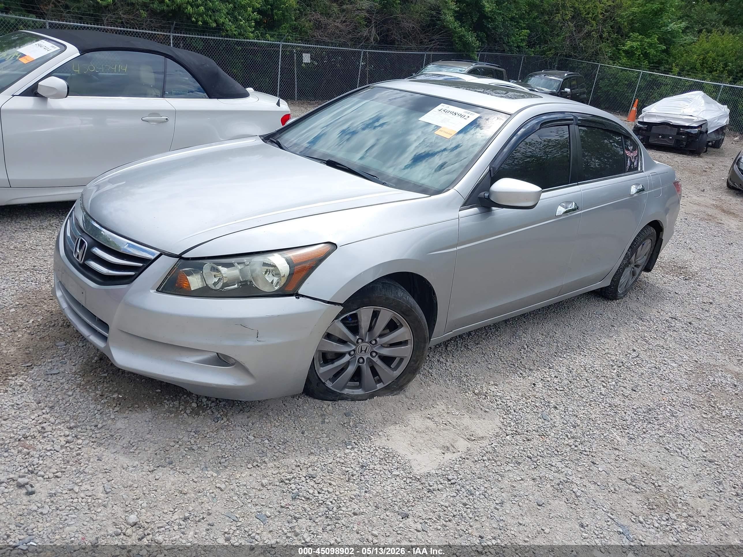 2011 Honda Accord 3.5 Ex-l Silver vin: 1HGCP3F86BA021165