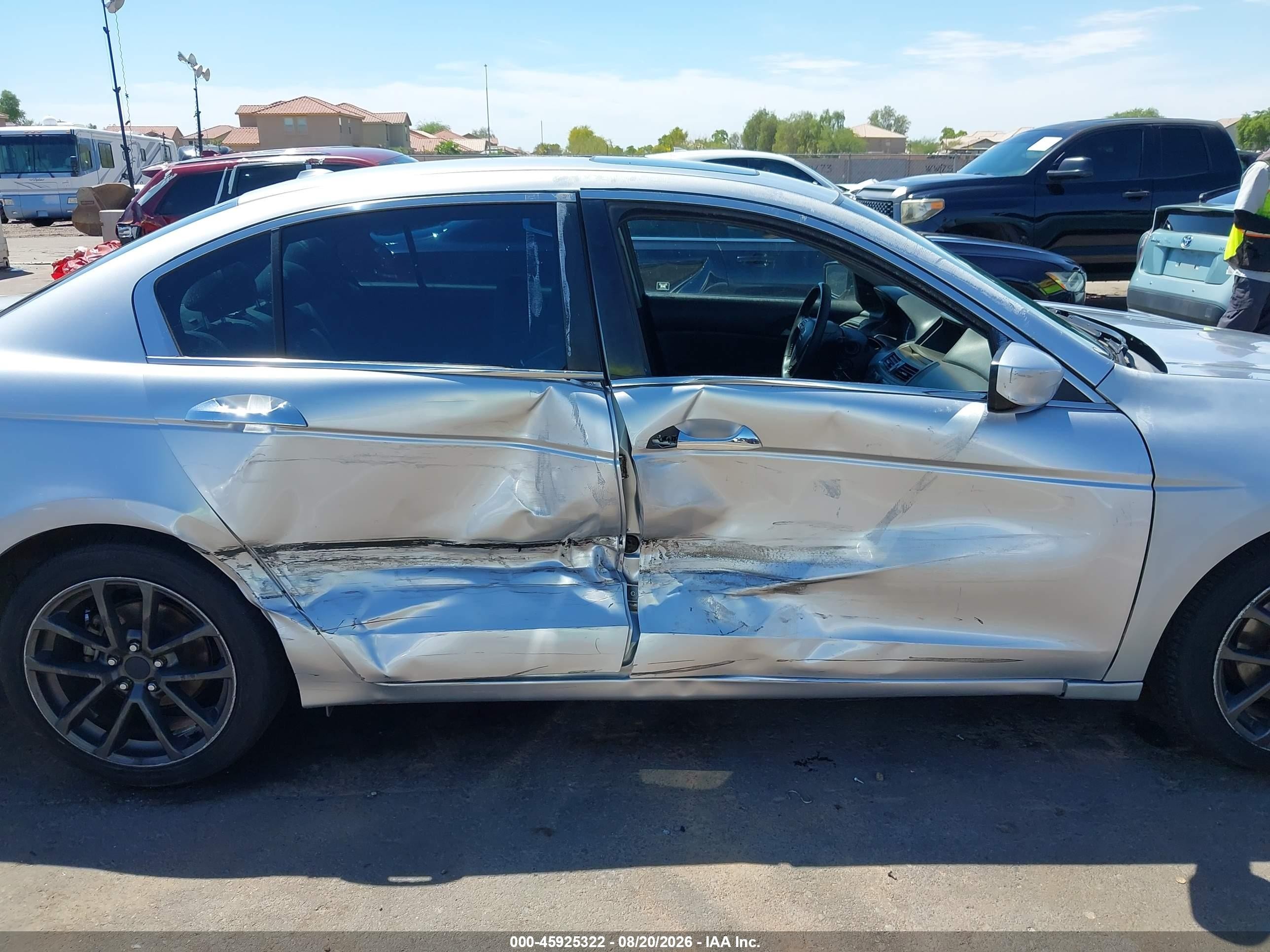 2011 Honda Accord 3.5 Ex-l Silver vin: 1HGCP3F86BA024938