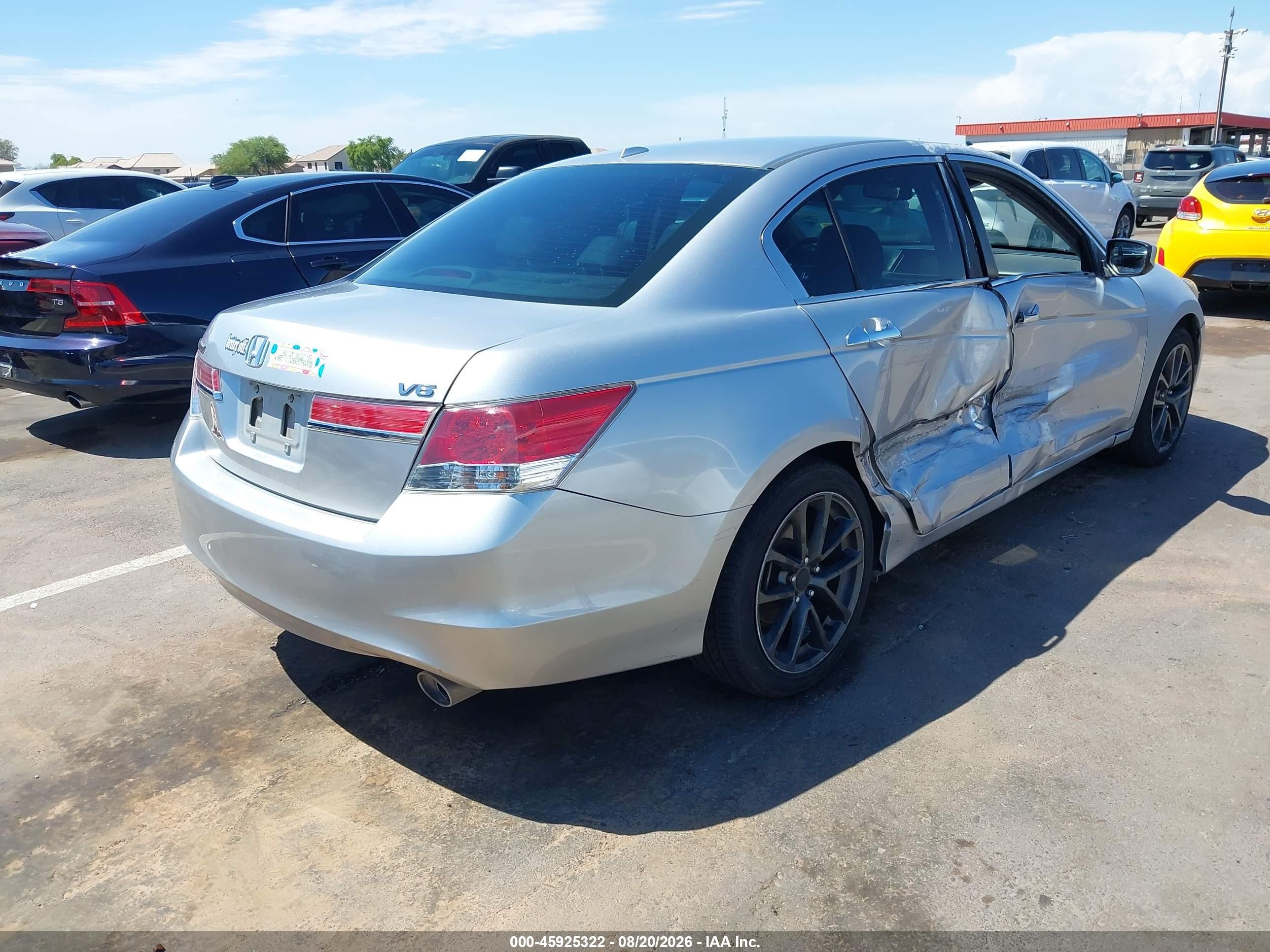 2011 Honda Accord 3.5 Ex-l Silver vin: 1HGCP3F86BA024938