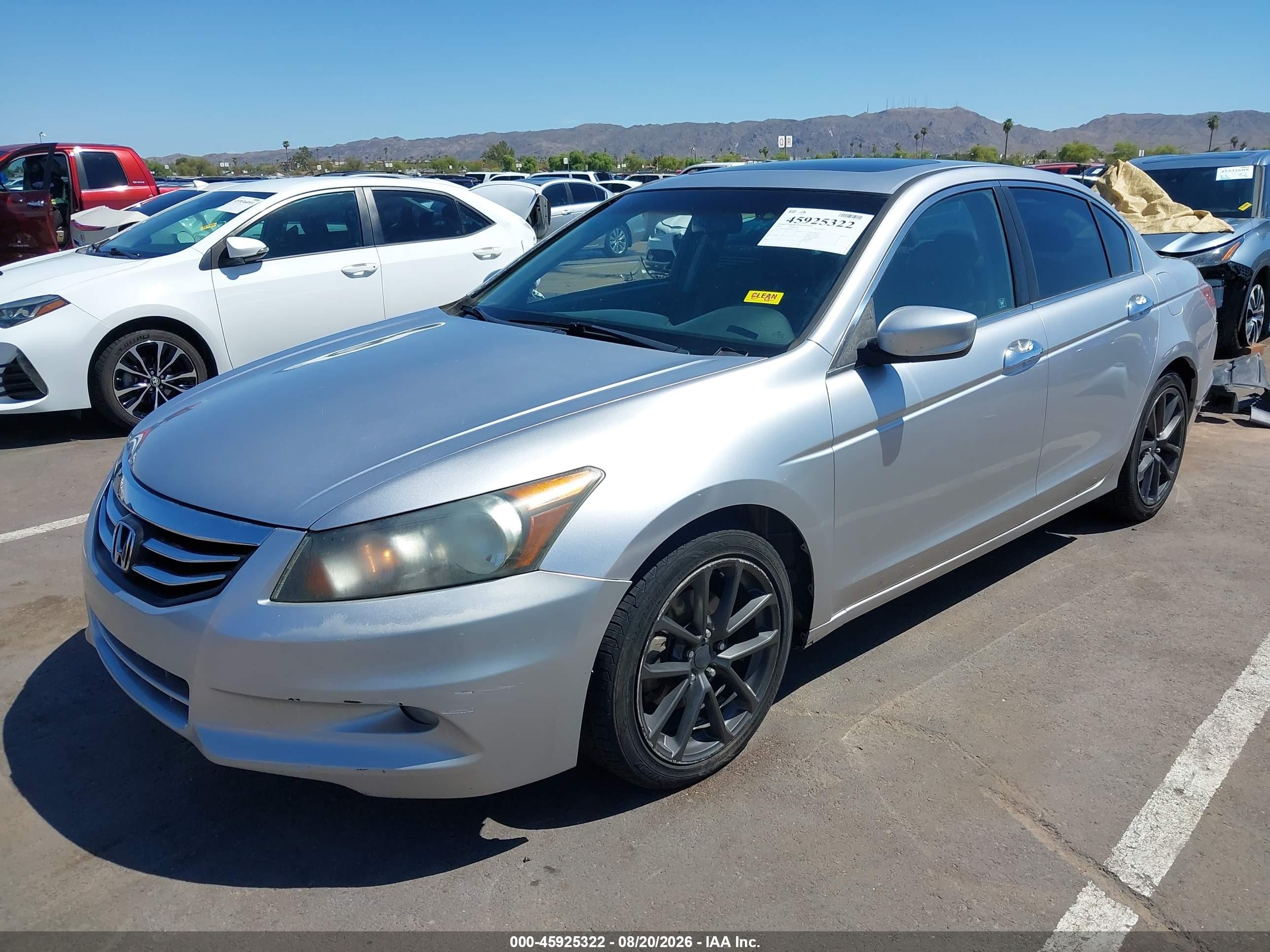 2011 Honda Accord 3.5 Ex-l Silver vin: 1HGCP3F86BA024938