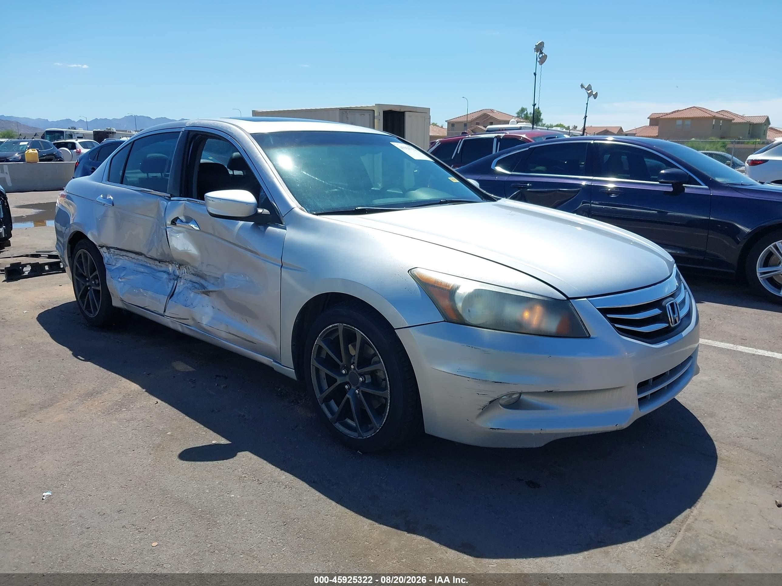 2011 Honda Accord 3.5 Ex-l Silver vin: 1HGCP3F86BA024938