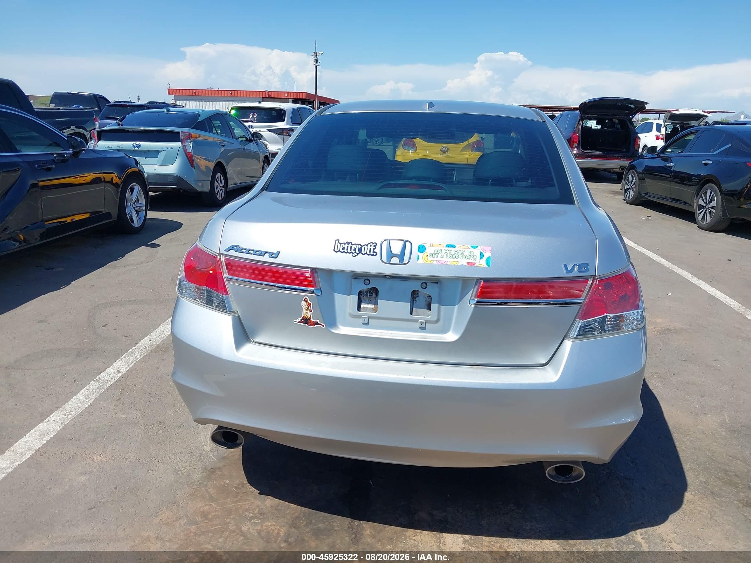 2011 Honda Accord 3.5 Ex-l Silver vin: 1HGCP3F86BA024938