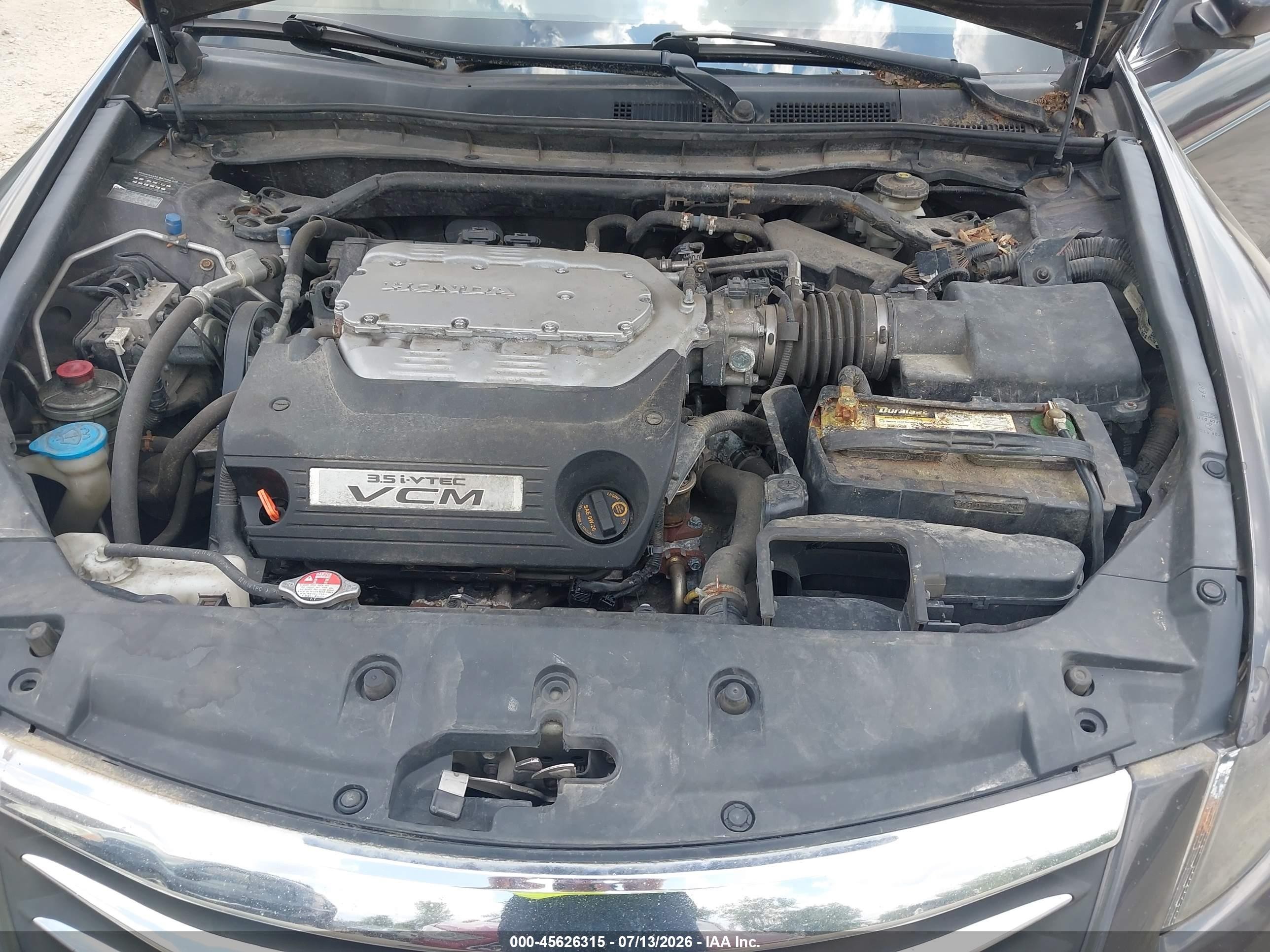 2011 Honda Accord 3.5 Ex-l Gray vin: 1HGCP3F86BA026995