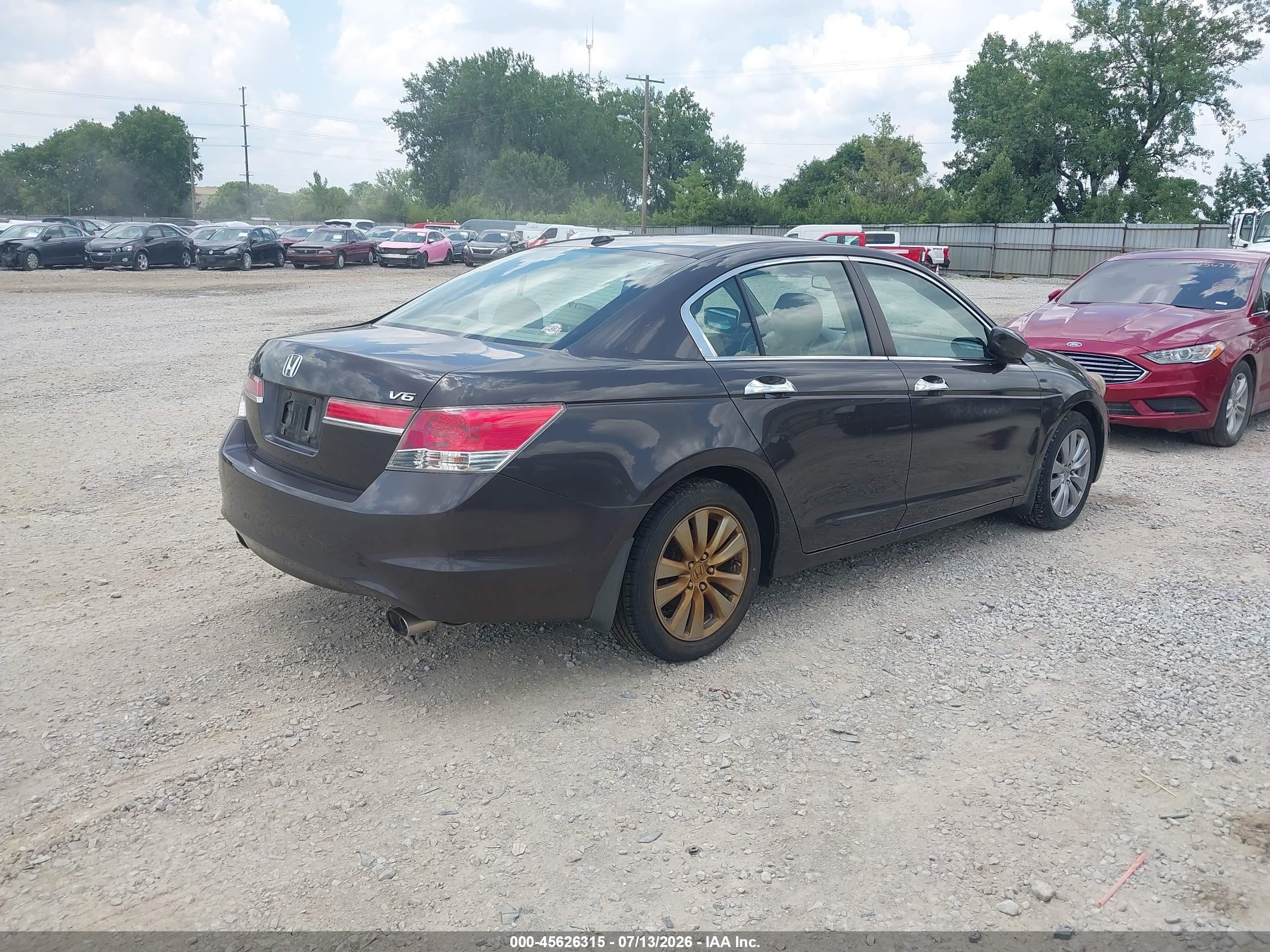2011 Honda Accord 3.5 Ex-l Gray vin: 1HGCP3F86BA026995