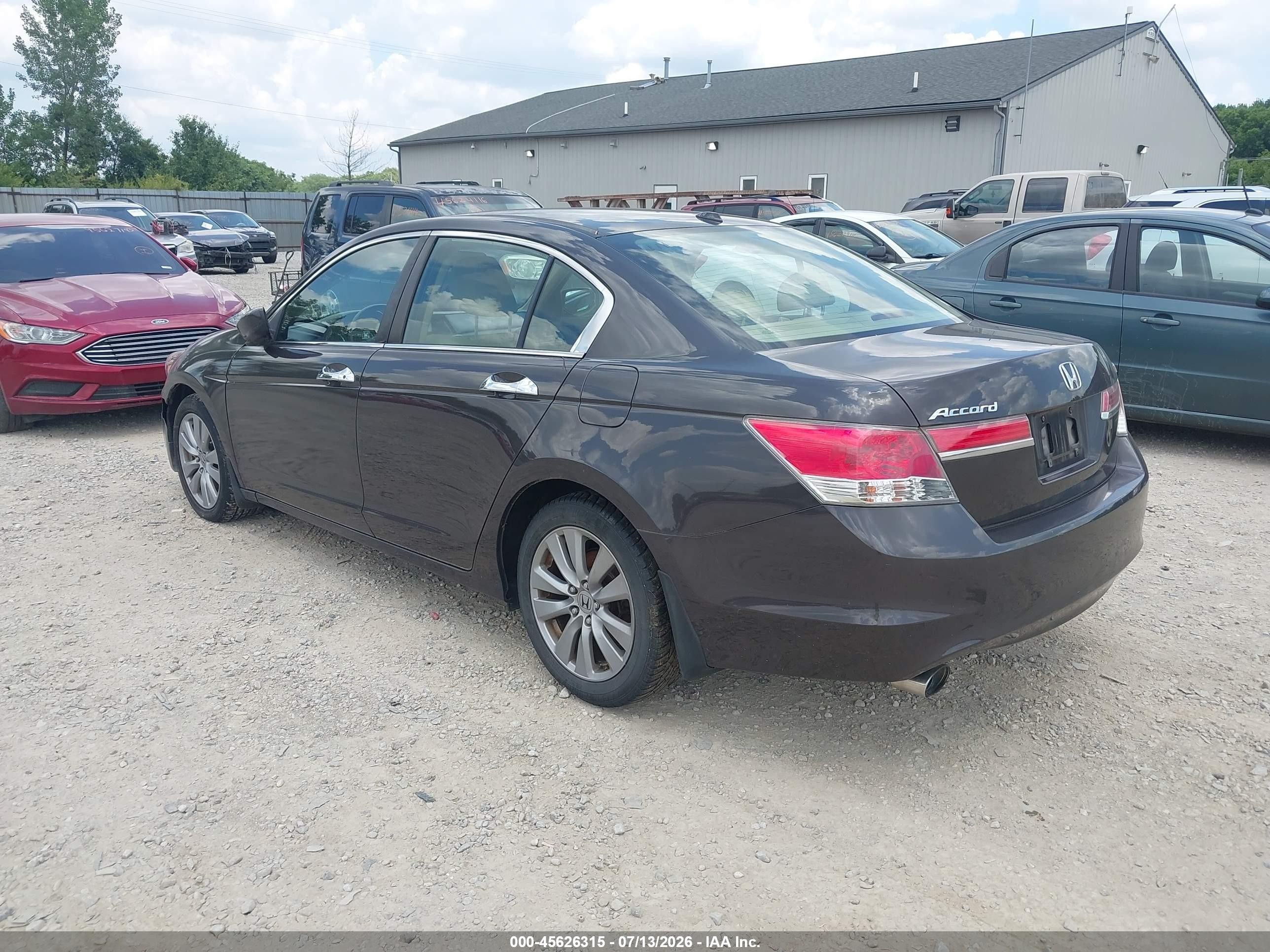 2011 Honda Accord 3.5 Ex-l Gray vin: 1HGCP3F86BA026995